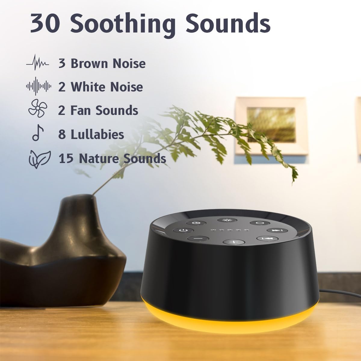 Detalle 2 de BrownNoise white noise machine with 30 sounds