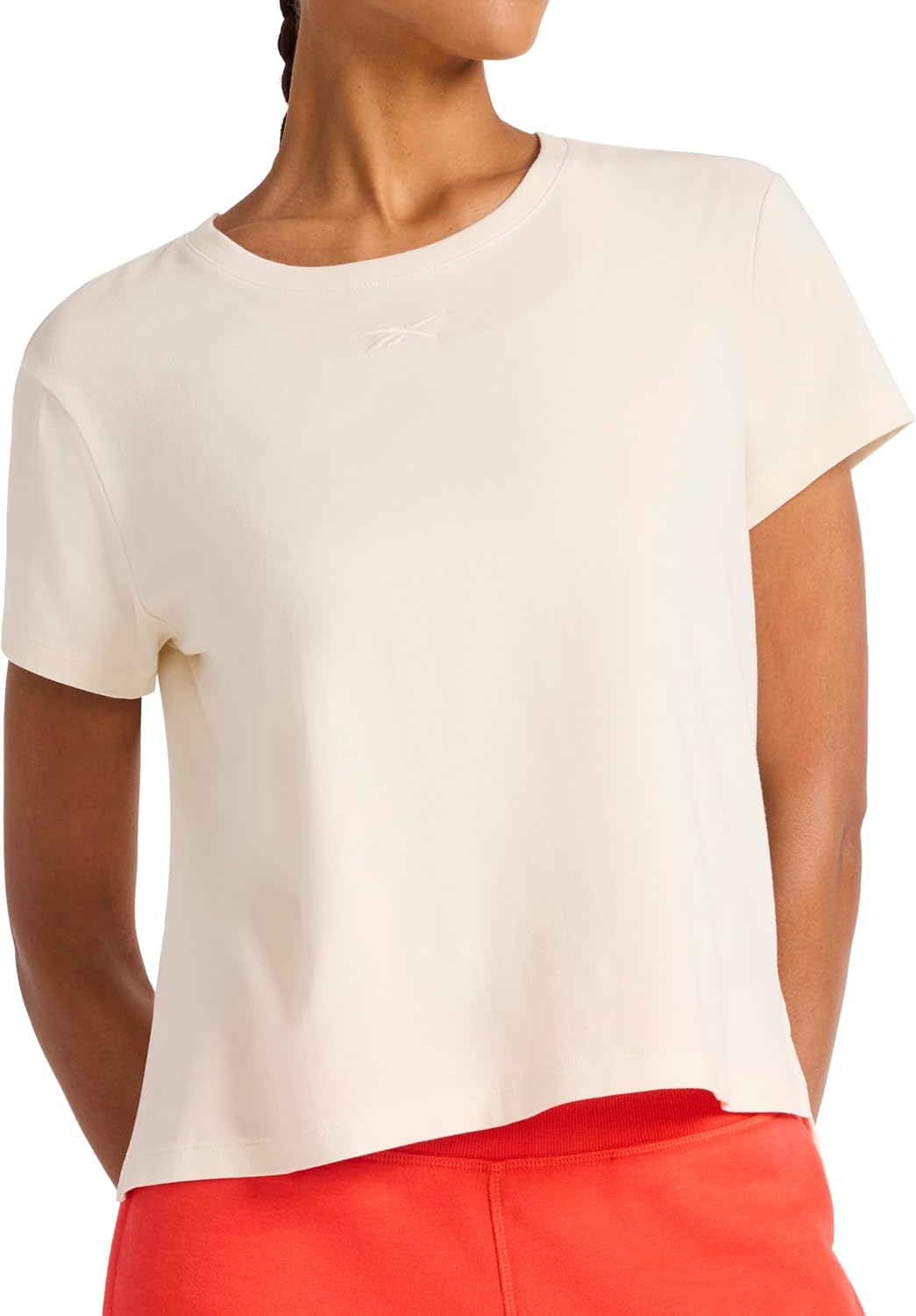 Thumbnail 5 de Reebok Women's Embroidery Hit Graphic Crewneck T-Shirt: Lightweight Stretch Cotton, Standard Fit