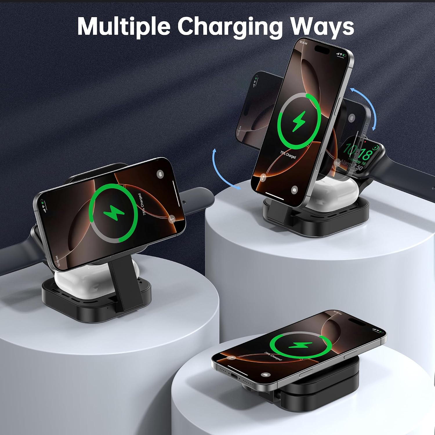 Thumbnail 4 de 3 in 1 MagSafe Wireless Charger for Apple Devices