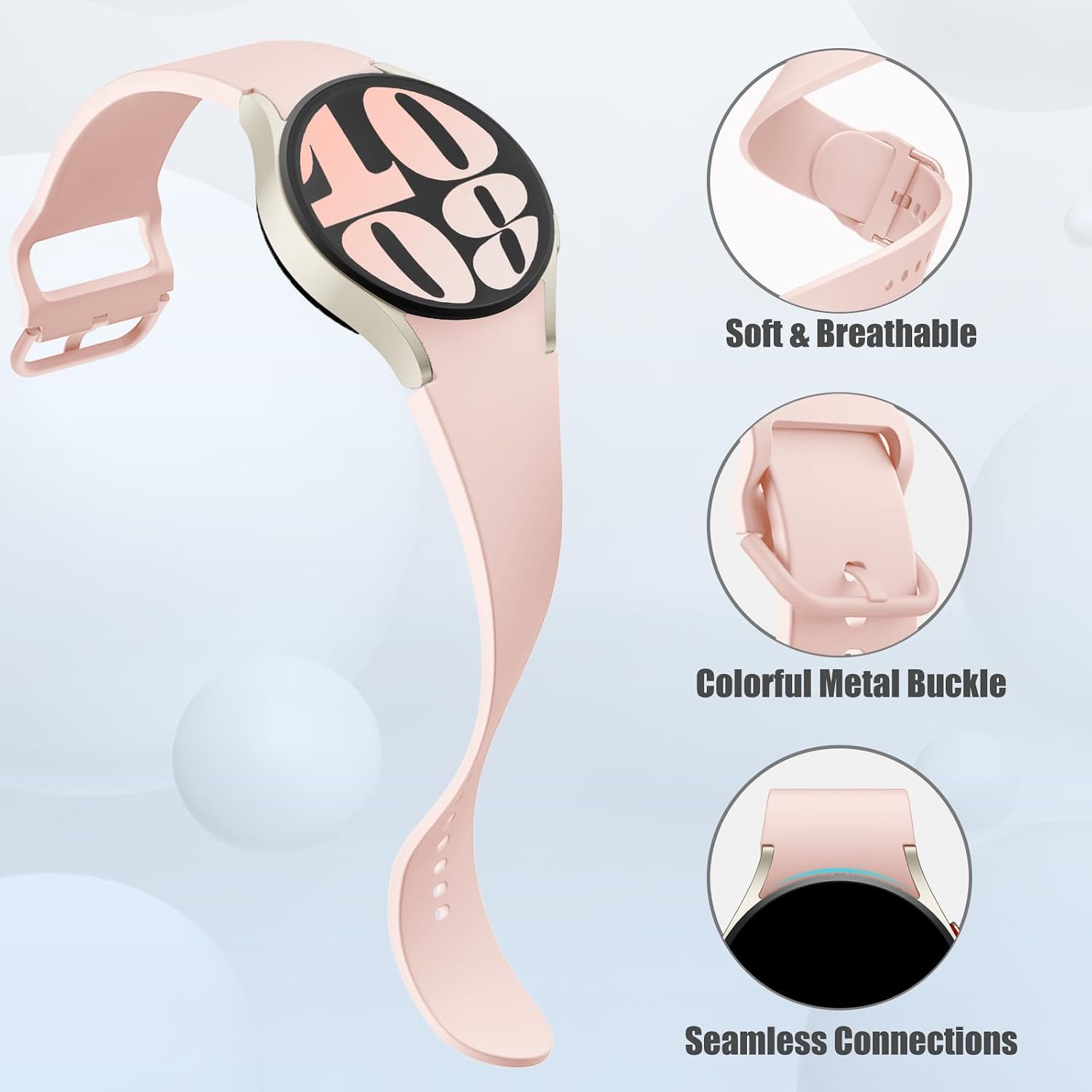 Thumbnail 2 de Mastten Silicone Sport Strap 44mm for Galaxy Watch