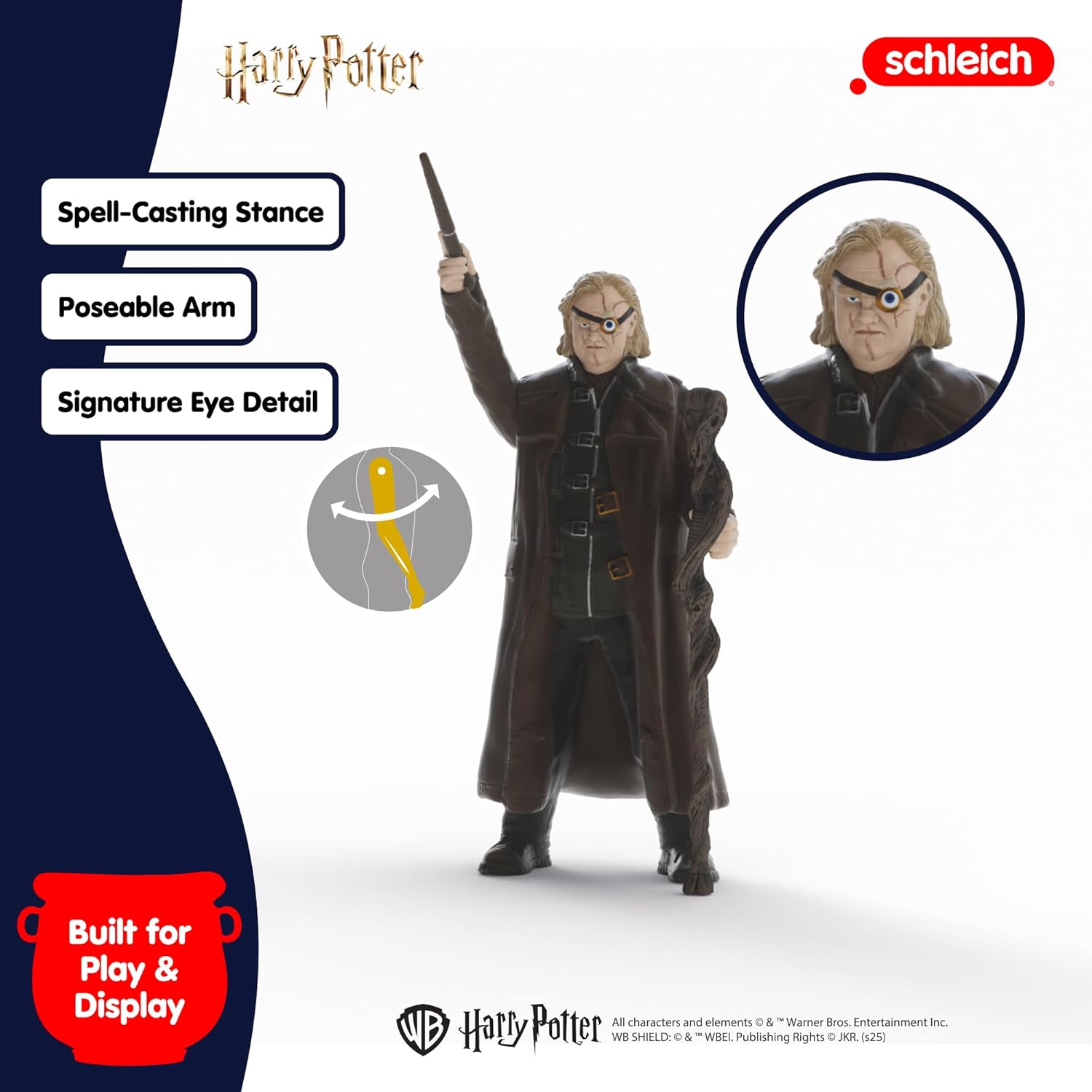 Thumbnail 3 de Schleich Harry Potter 14907: Moody (Occhio di Malocchio) e Draco Malfoy con donnola, set da 3 figure articolate