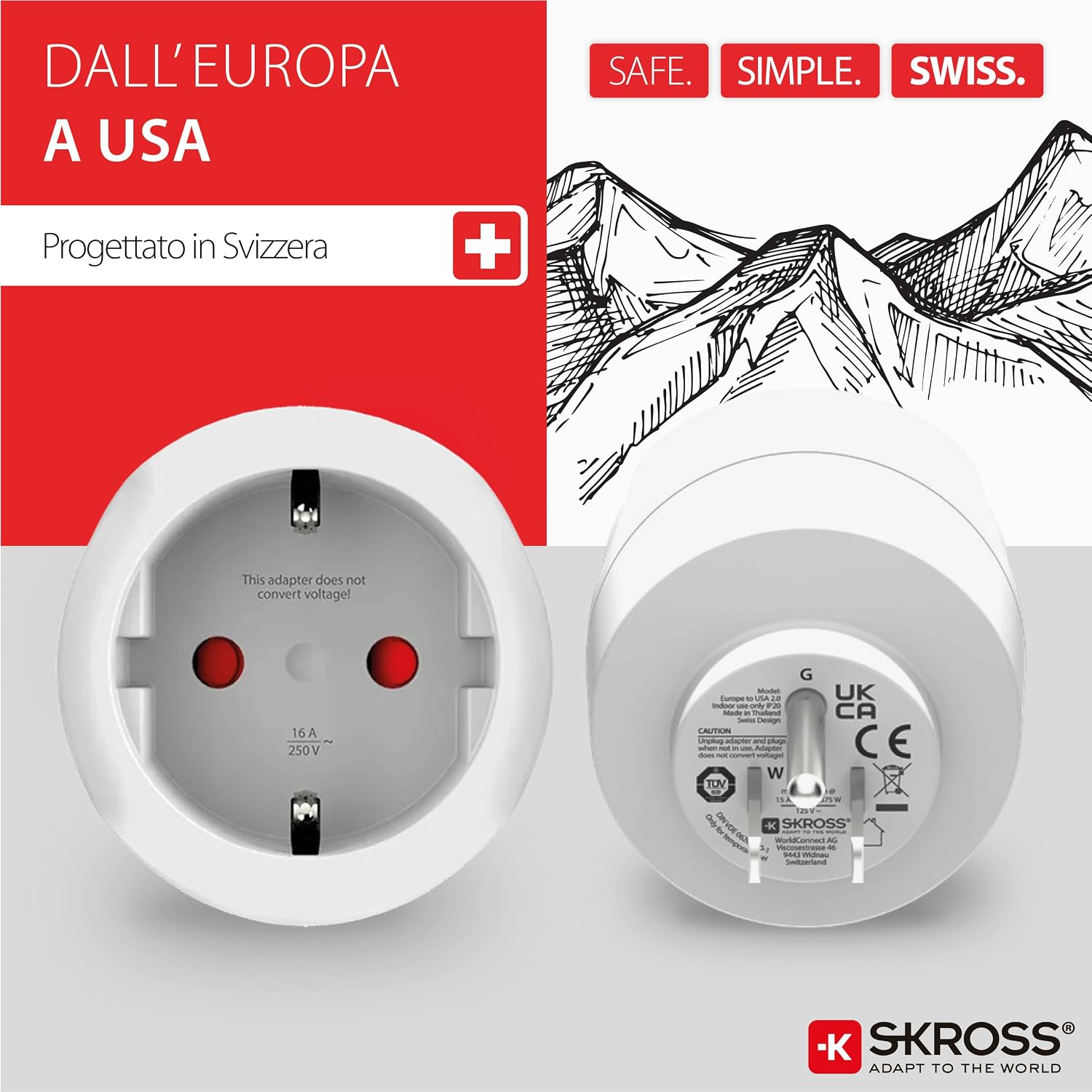 Detalle 2 de SKROSS Country Adapter Europe to USA
