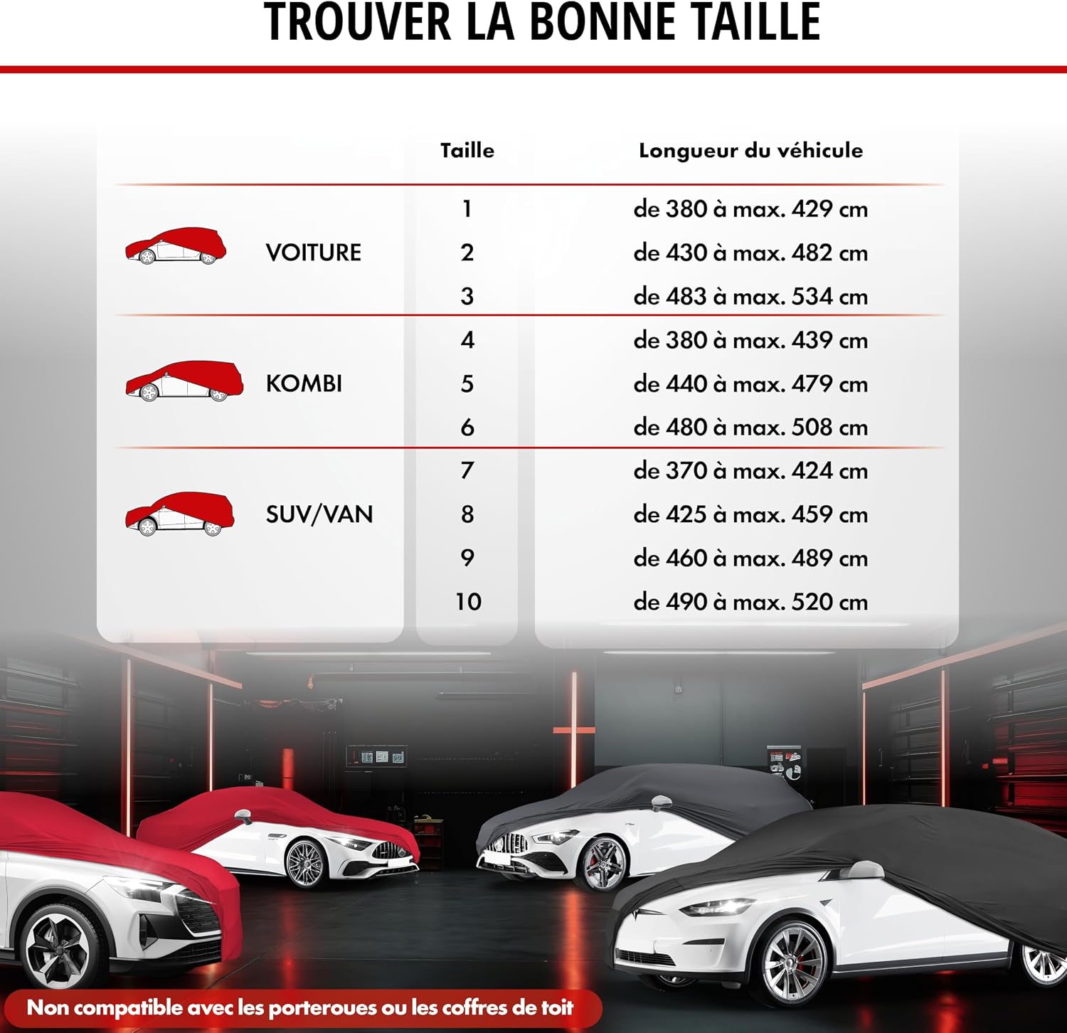 Thumbnail 4 de WALSER bâche d'intérieur pour voiture Indoor Stretch – SUV/Van noir 8