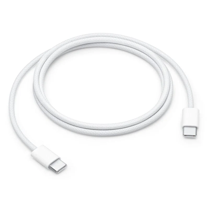 Detalle de Apple Cable USB-C a USB-C de 60 W, 1 m, trenzado y blanco