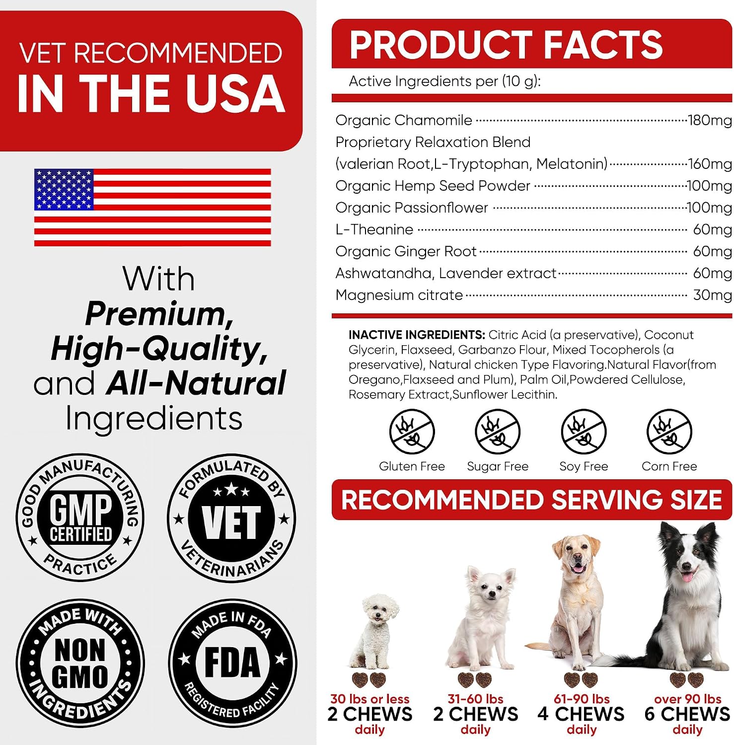 Thumbnail 5 de ROROCA Dog Calming Chews, 180 Count