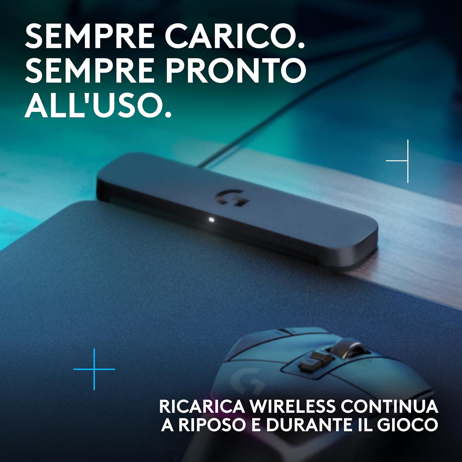 Thumbnail 1 de Logitech G POWERPLAY 2: tappetino di ricarica wireless per mouse gaming compatibile G