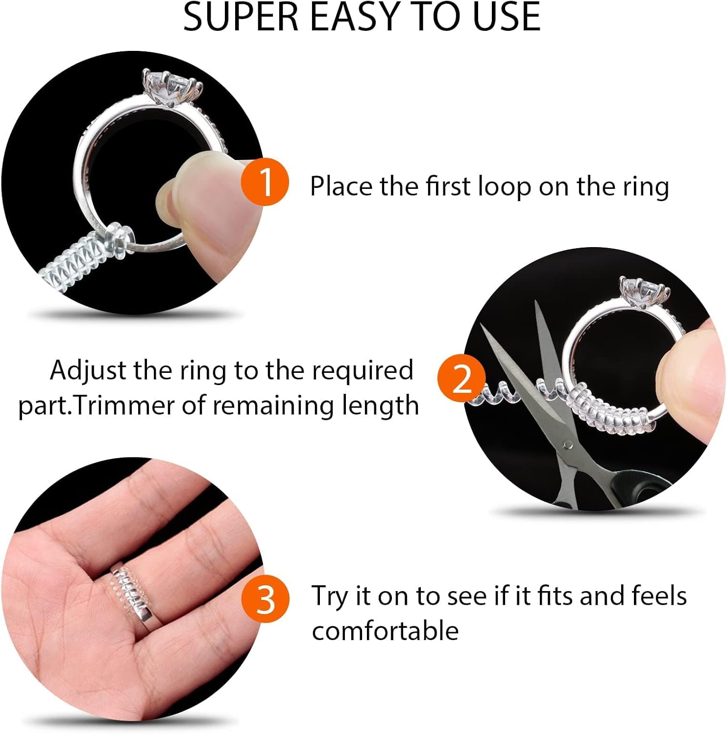 Detalle de Eiito Ring Size Adjuster 6 Sizes ๐