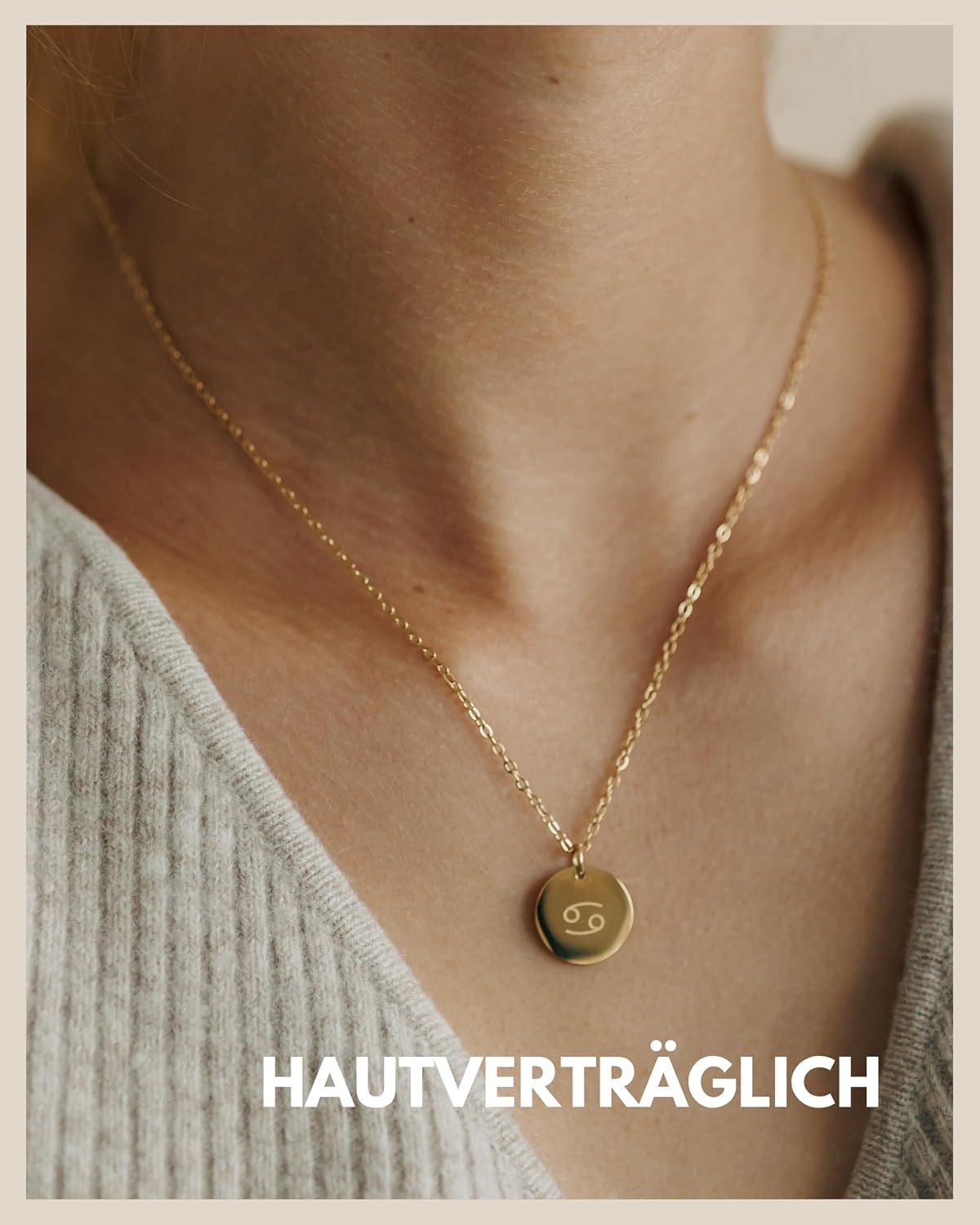 Detalle de Sternzeichen Kette Gold 18 Karat mit Anhänger