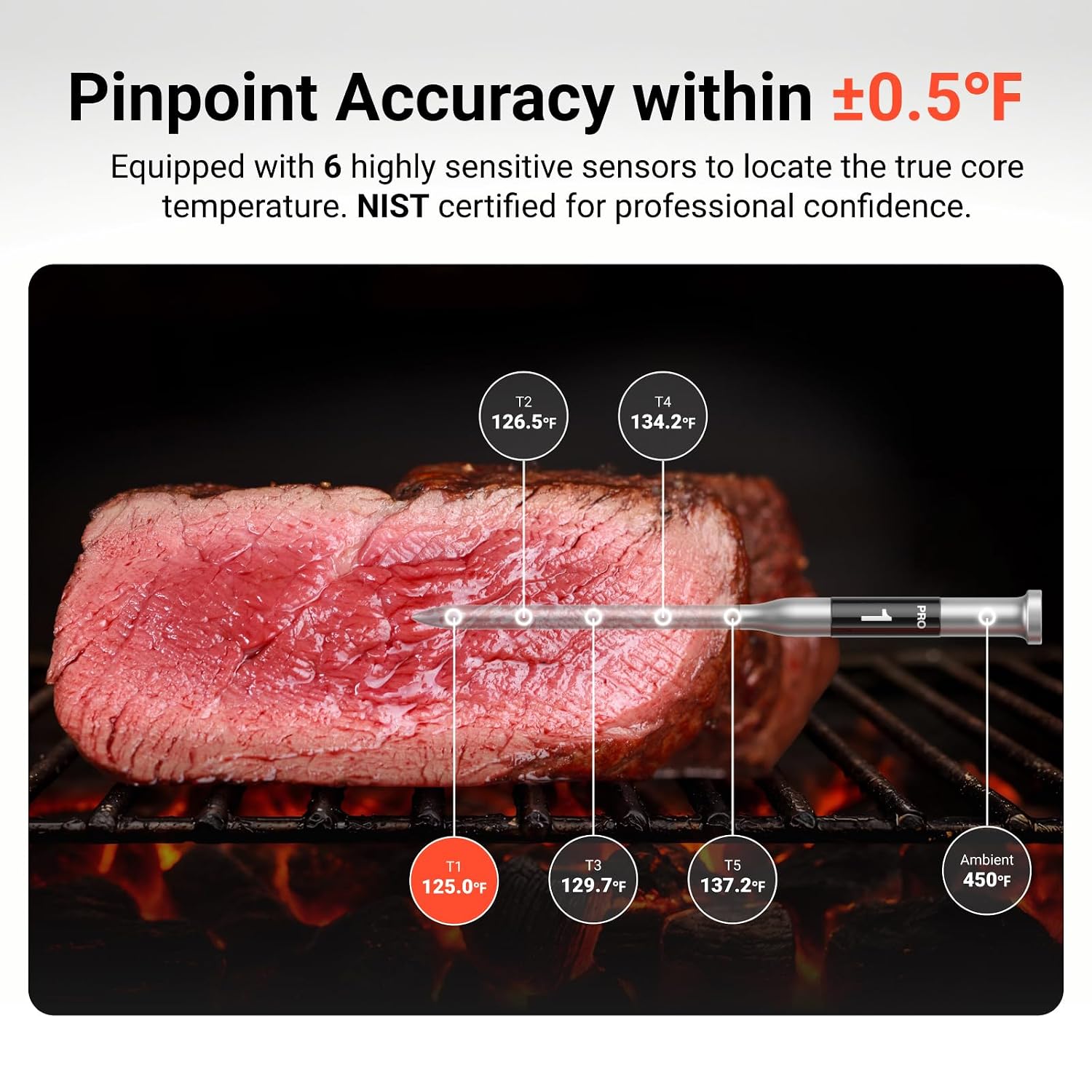 Detalle de ThermoMaven Wireless Meat Thermometer with 2 Probes