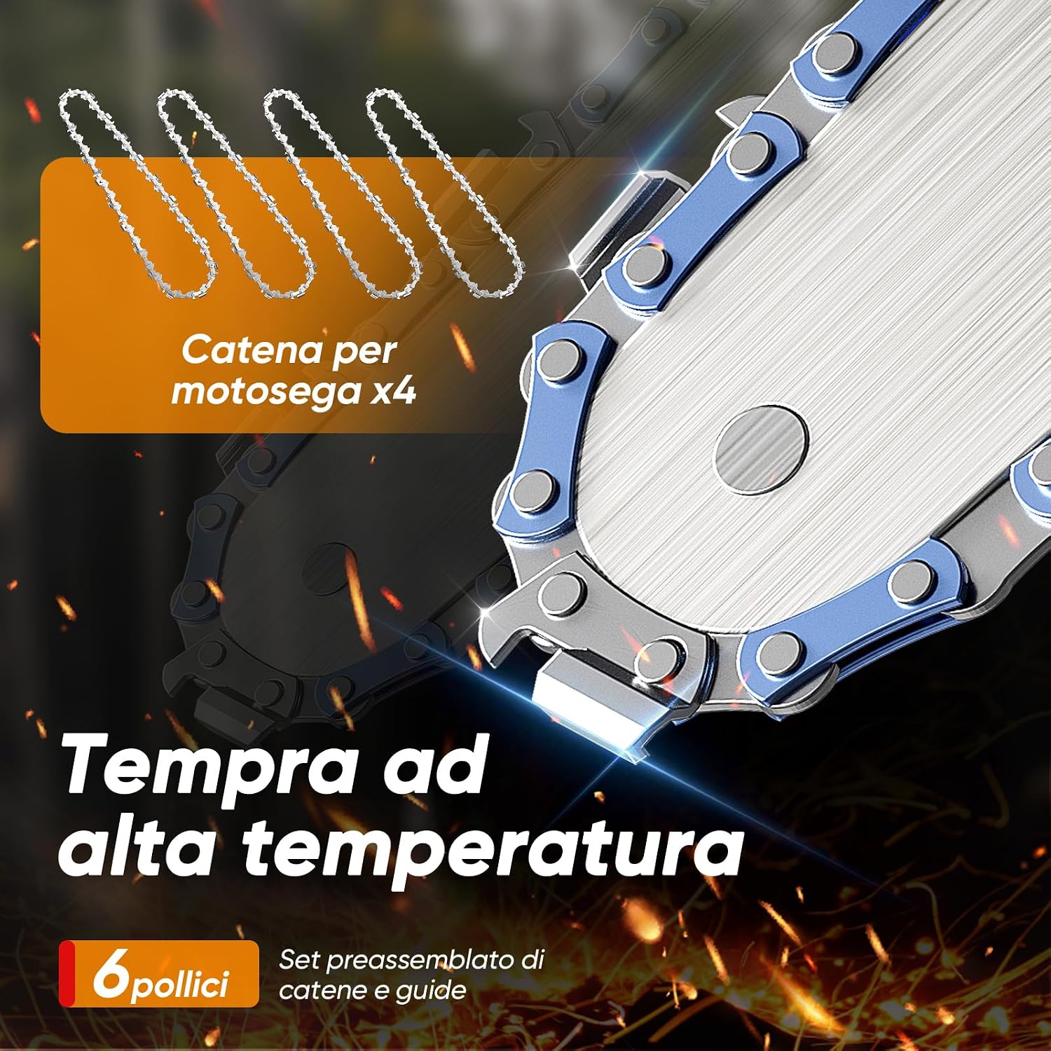 Thumbnail 3 de VIWKO Mini Motosega 6 Pollici 4000mAh