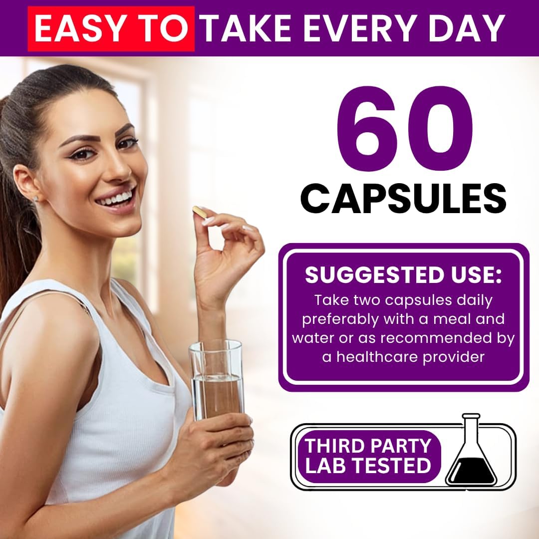 Detalle de VITBOOST Biotin Supplement with Hyaluronic Acid, Collagen & Keratin, 25,000 mcg, 60 Count