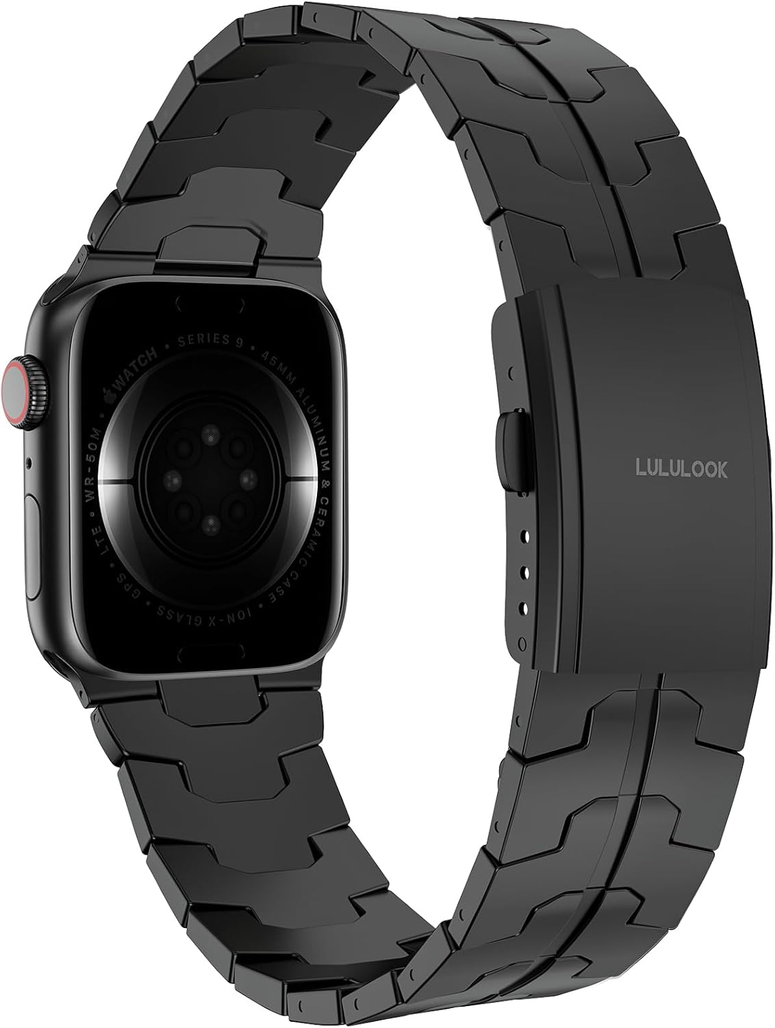 Thumbnail 1 de LULULOOK Titanium Strap for Apple Watch Ultra Series — 49mm/46mm/45mm, Replacement Band with Folding Clasp