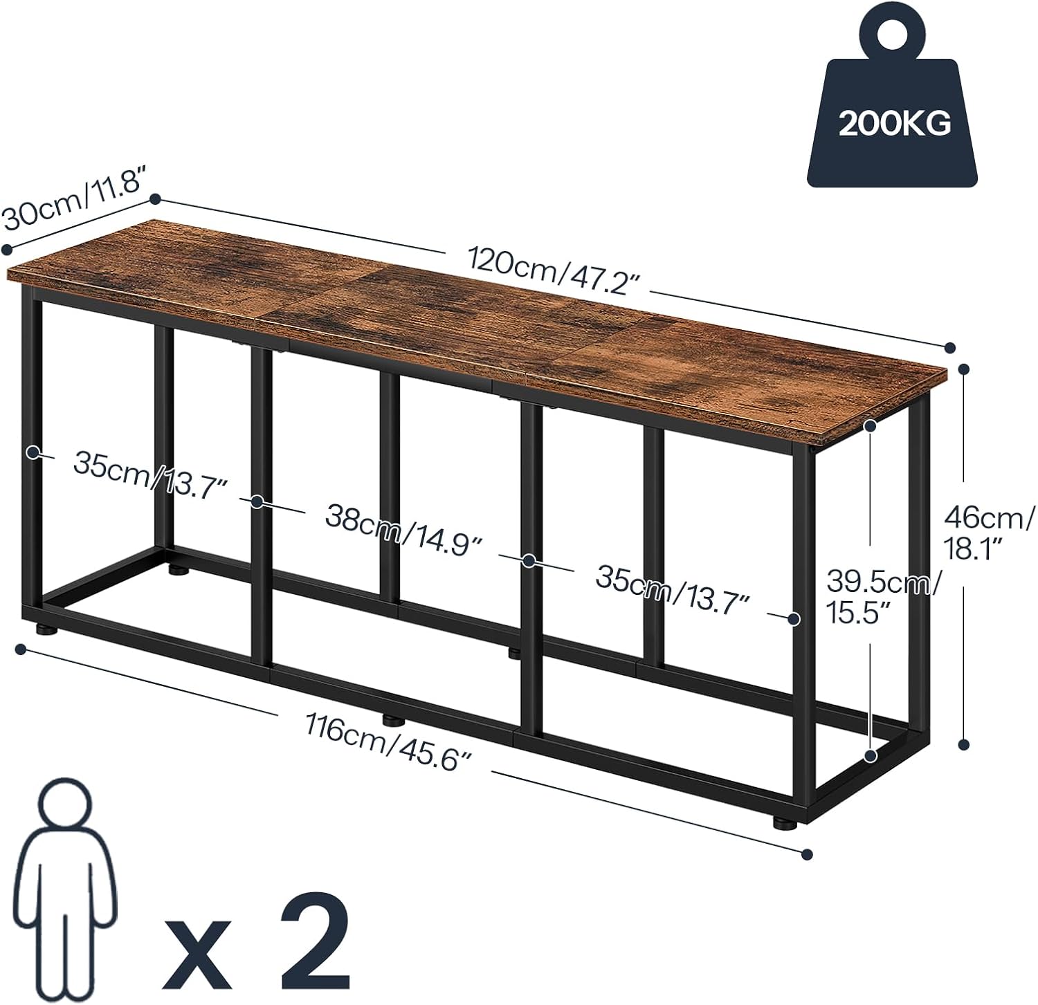 Detalle de HOOBRO EBF45CD01 taburete 120 cm