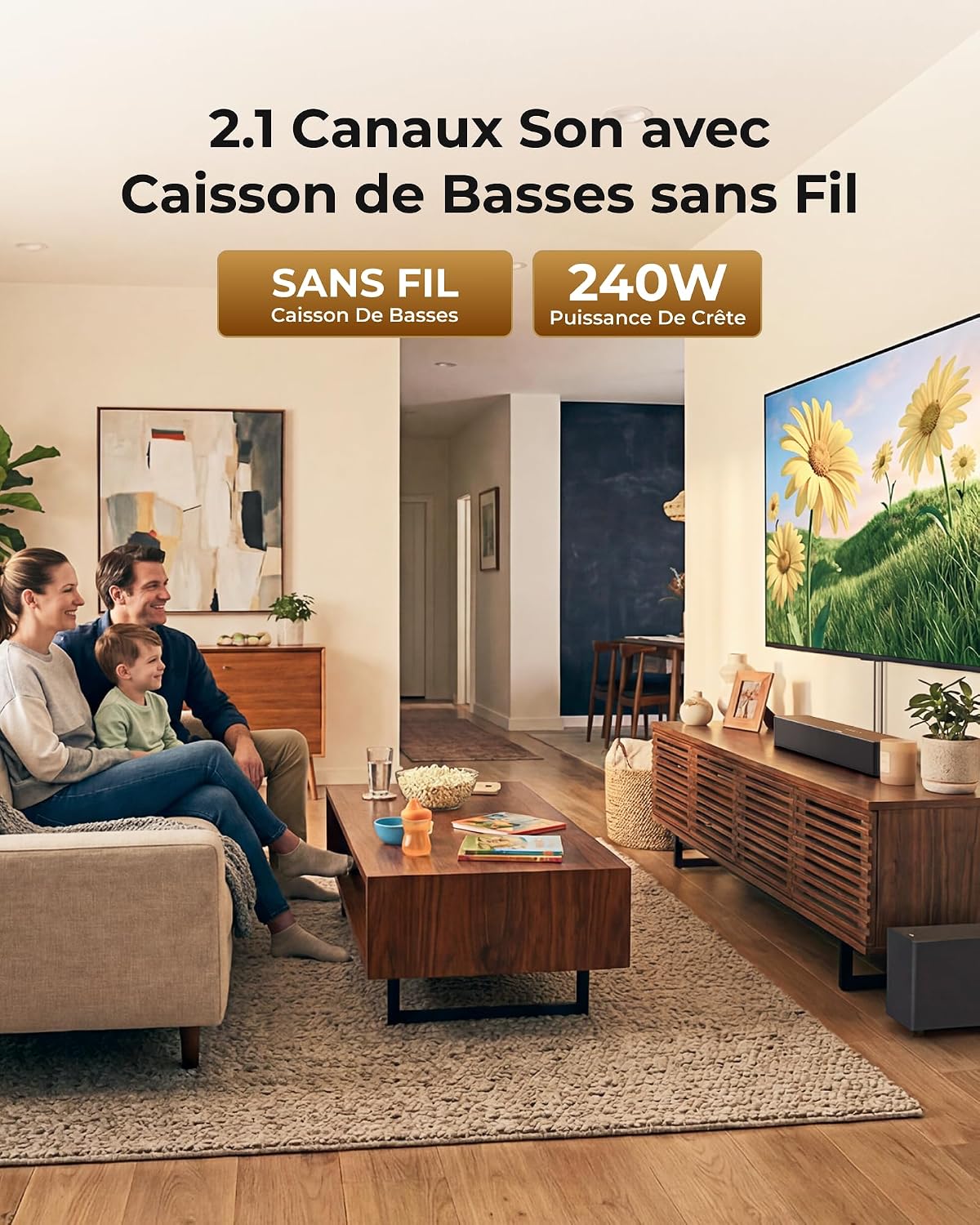 Thumbnail 1 de ULTIMEA Poseidon M30 barre de son TV 2.1ch 240W