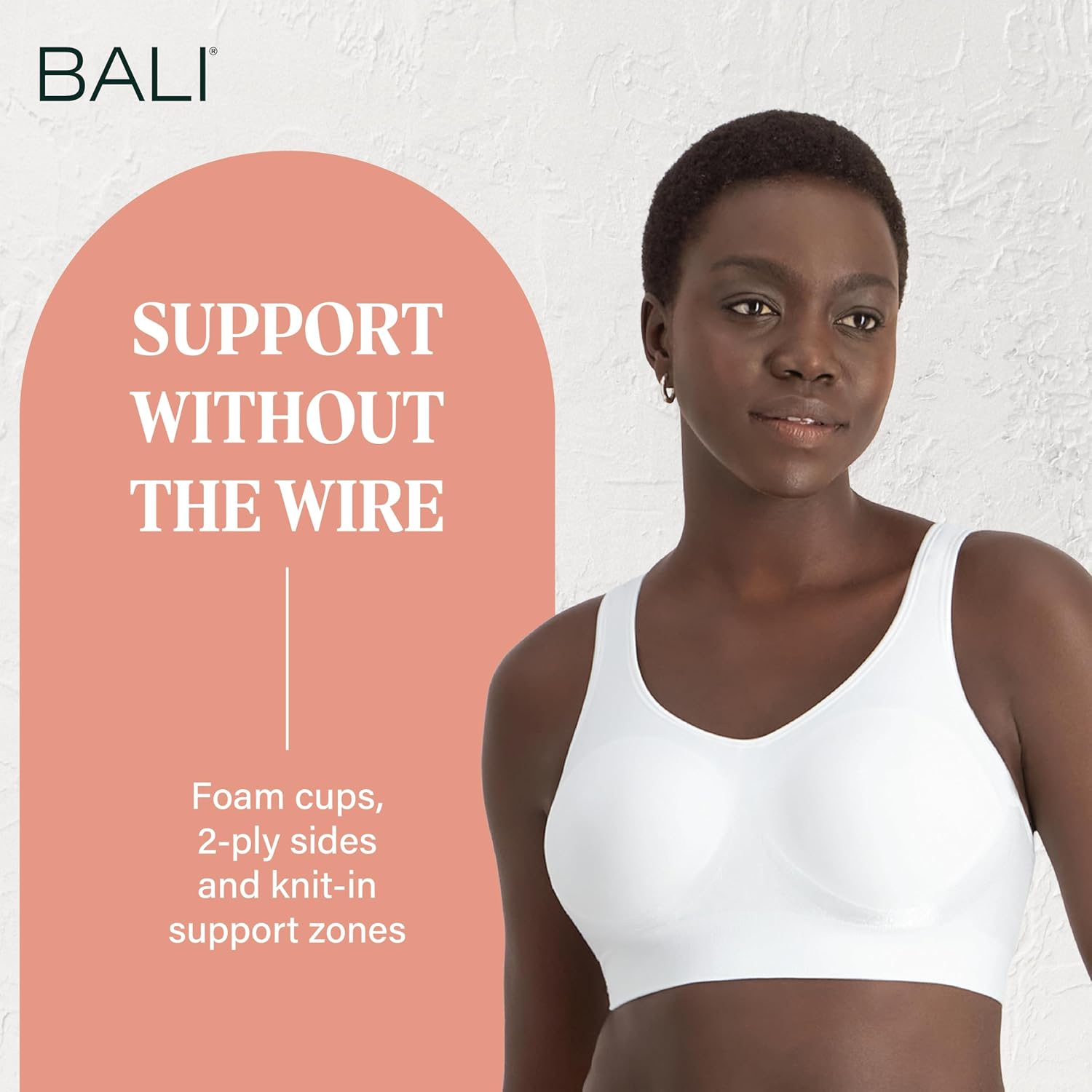 Thumbnail 3 de Bali Women's Comfort Revolution Wireless Bra – Full Coverage, Seamless, Targeted Shaping