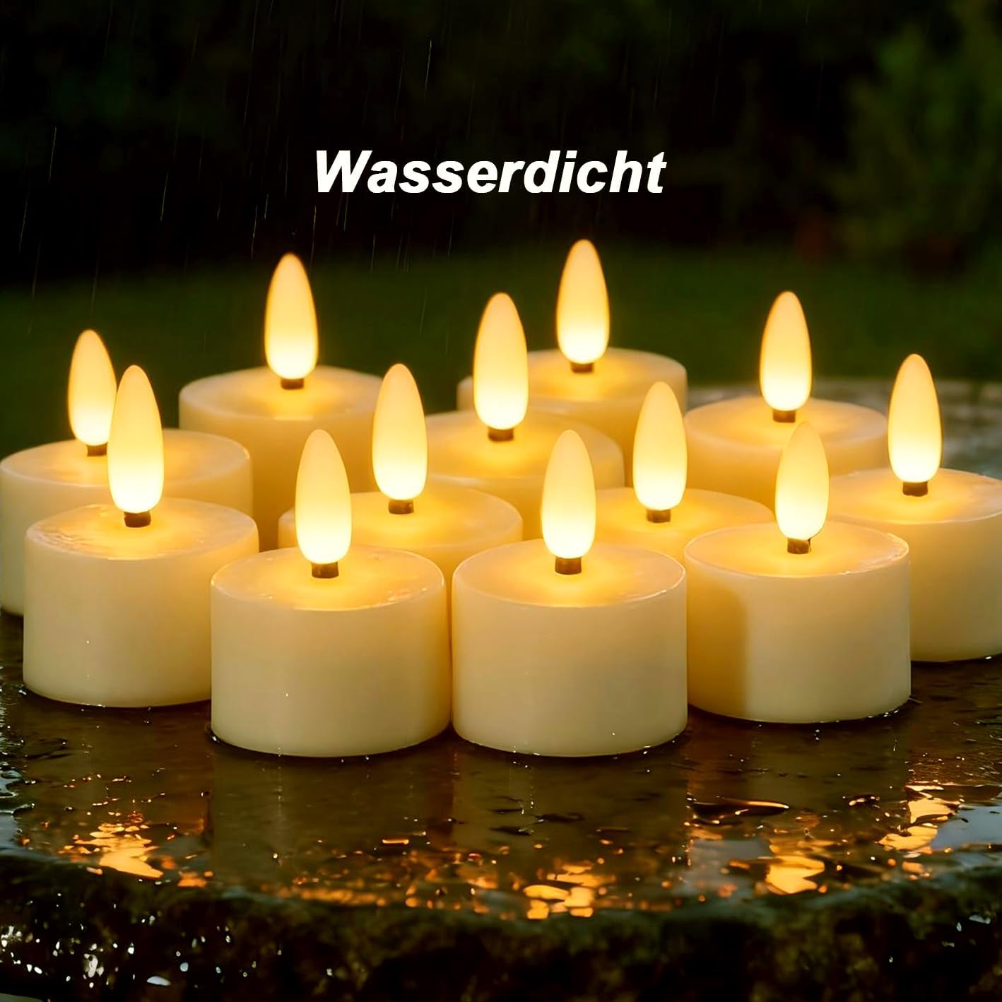 Thumbnail 4 de Porashine Wiederaufladbare Teelichter 6 Stück