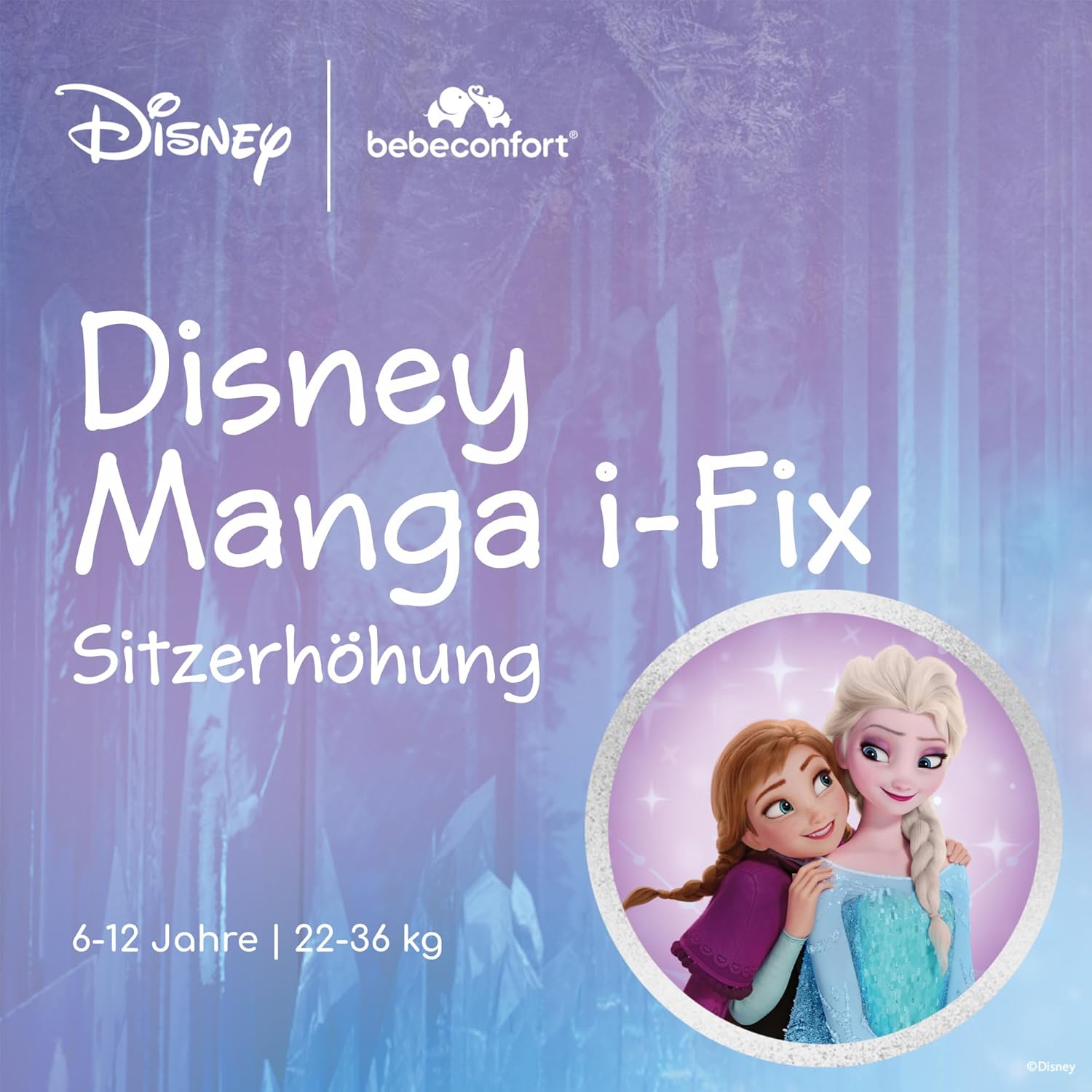 Thumbnail 1 de Bebeconfort Disney Manga i-Fix Kindersitzerhöhung ISOFIX – 6–12 Jahre, 22–36 kg, Disney Frozen Elsa