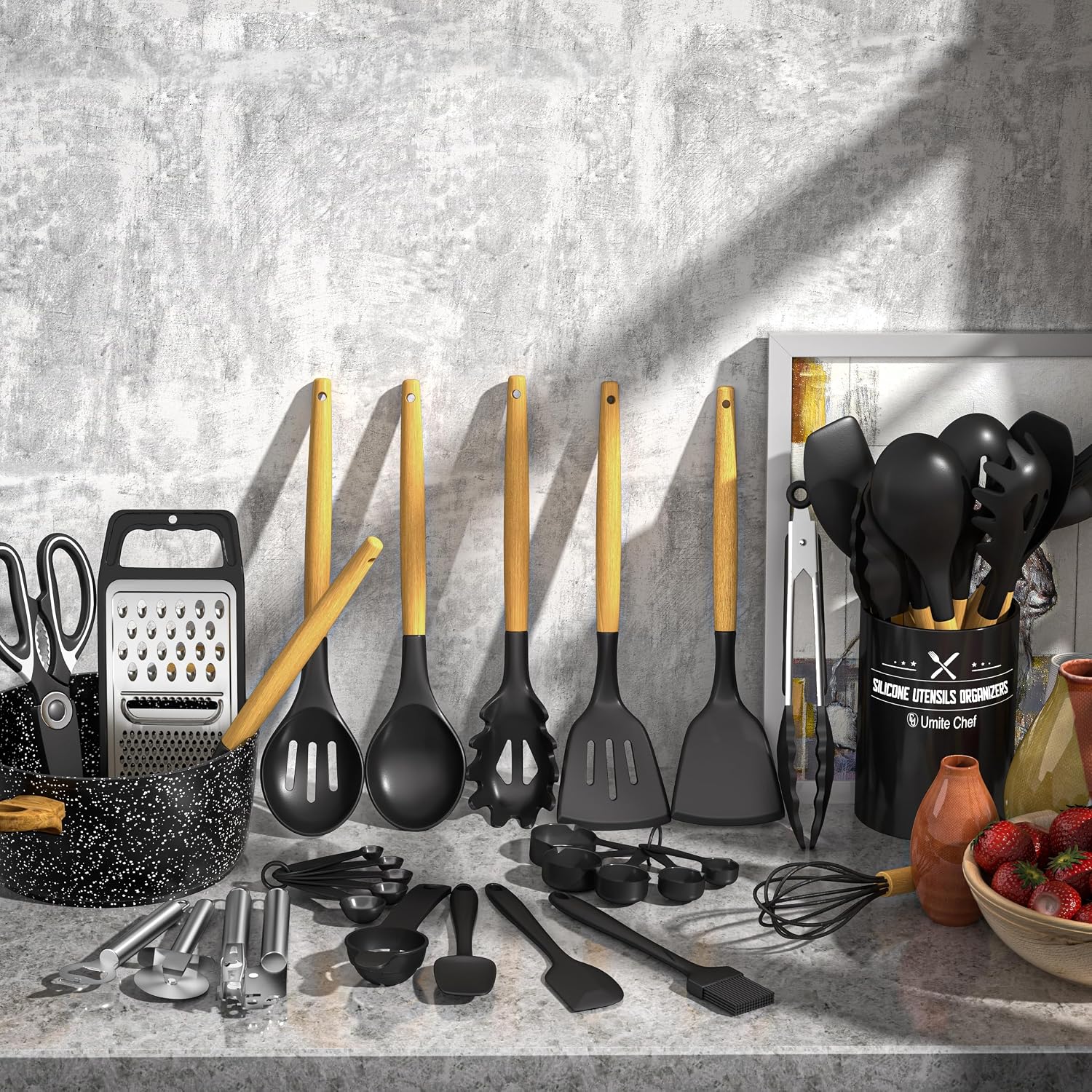 Thumbnail 1 de Kitchen Utensils Set 34pcs Silicone 🍴