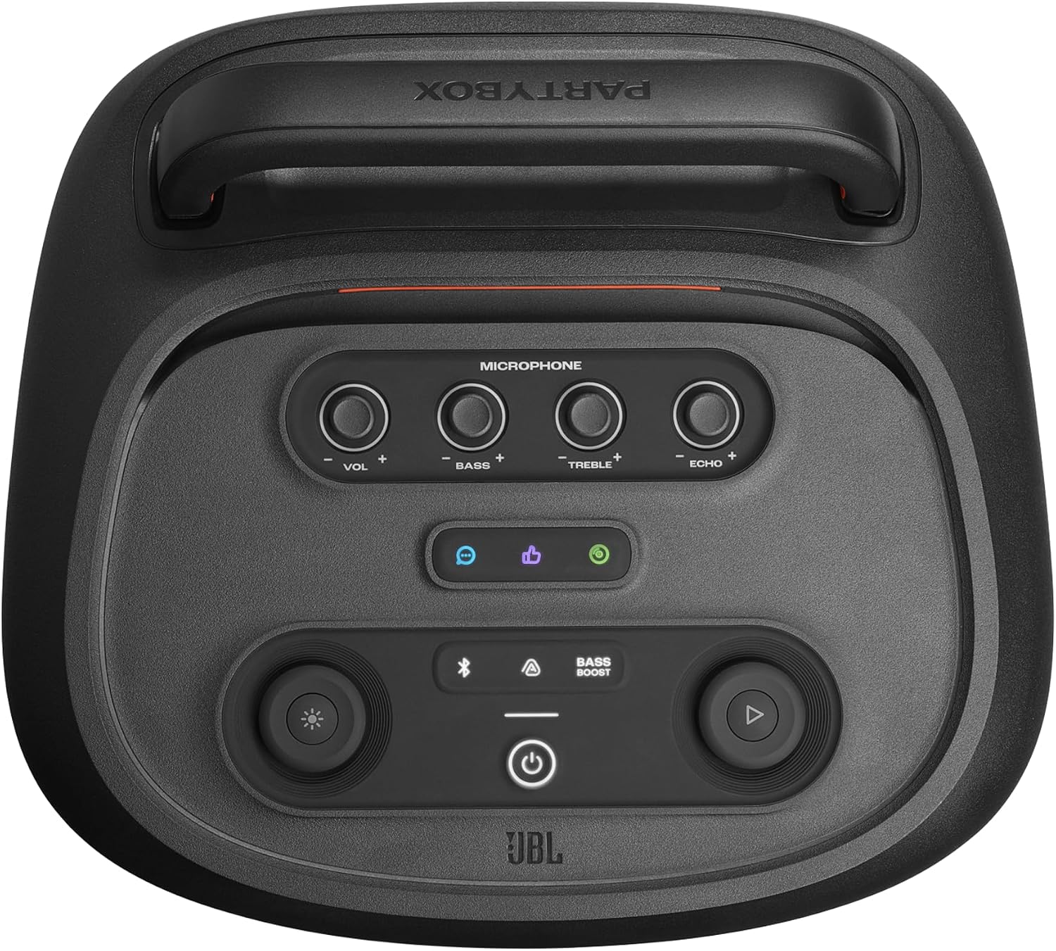 Thumbnail 6 de JBL Partybox 520 enceinte de fête Bluetooth portable avec batterie jusqu’à 15 h, IPX4 et entrées micro XLR (noir)