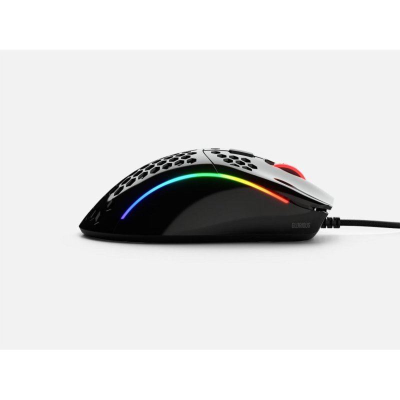 Detalle de Glorious Model D- Gaming Mouse: precisión ultraligera, 12000 DPI y 6 botones RGB
