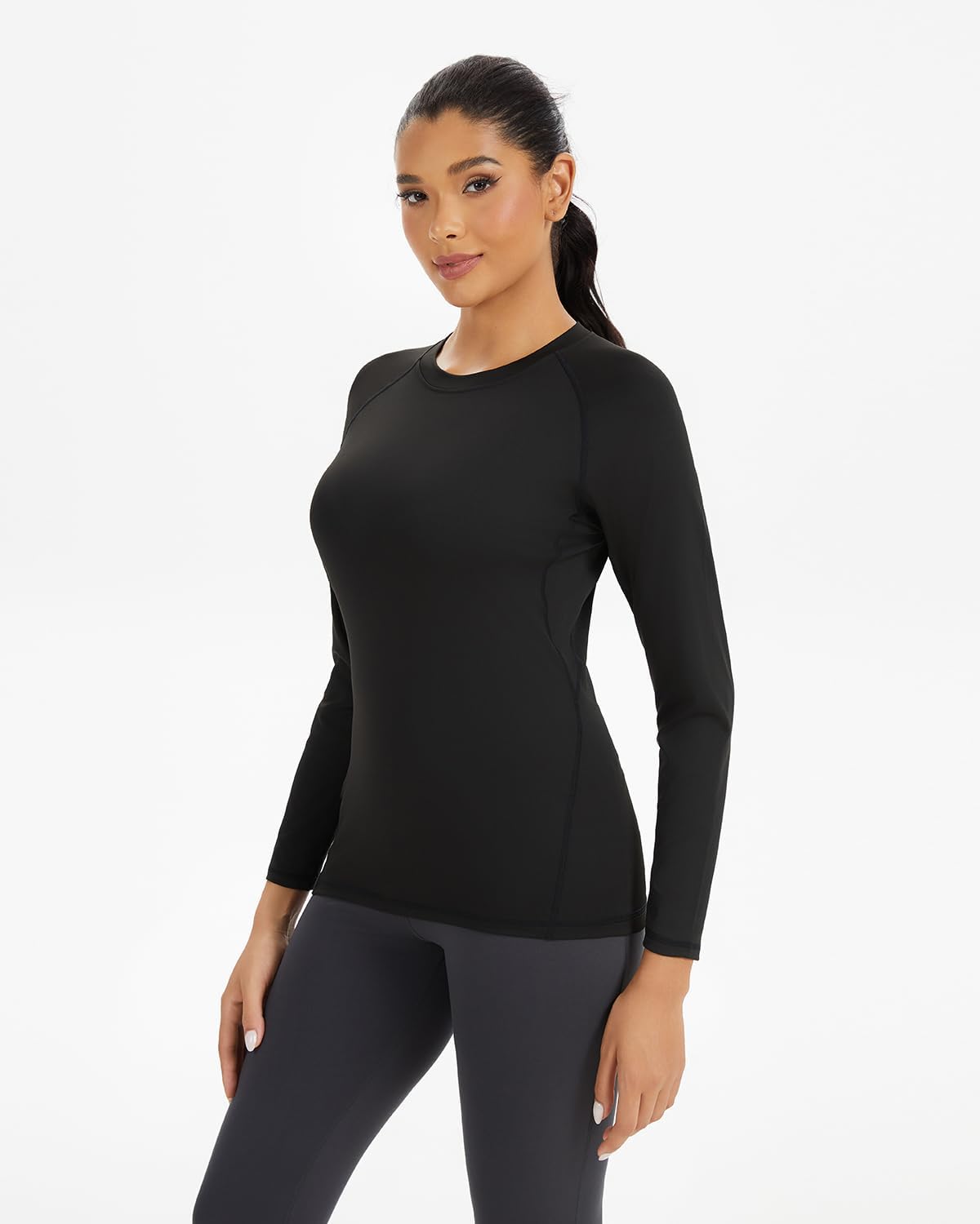Detalle 2 de Mexholin 4-Pack Women's Long-Sleeve Compression Workout Shirts