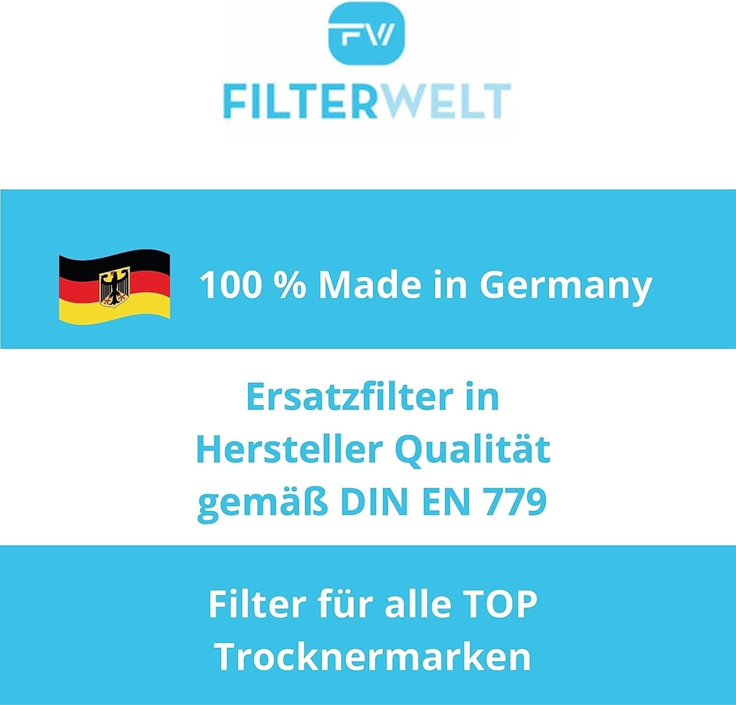 Thumbnail 5 de 3er Filter-Set passend für Miele T1 9164761 – Fein/Grob, Schaumstoff, 207 x 157 x 30 mm