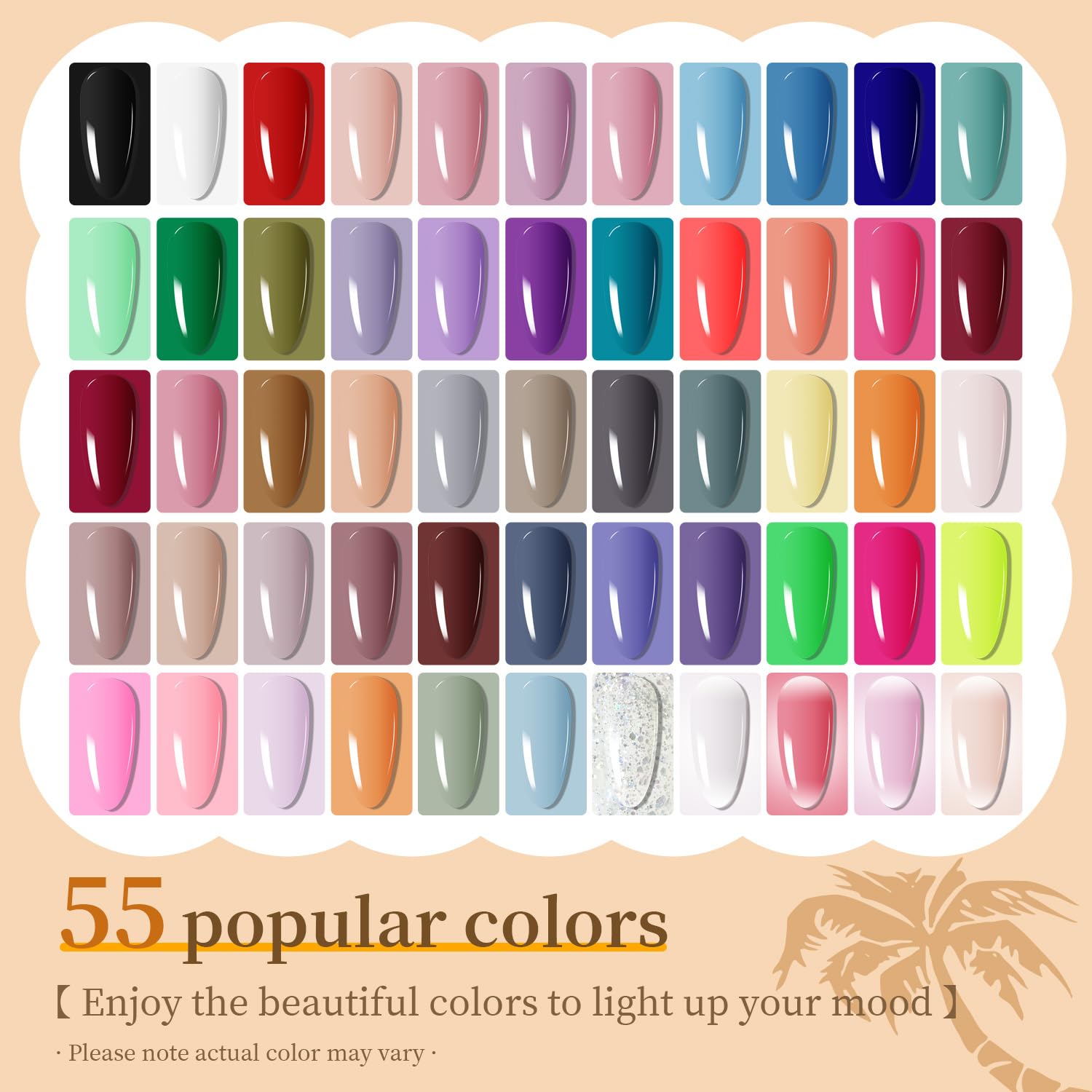 Thumbnail 2 de JODSONE 60 PCS Gel Nail Polish Set 55 Colors 💅