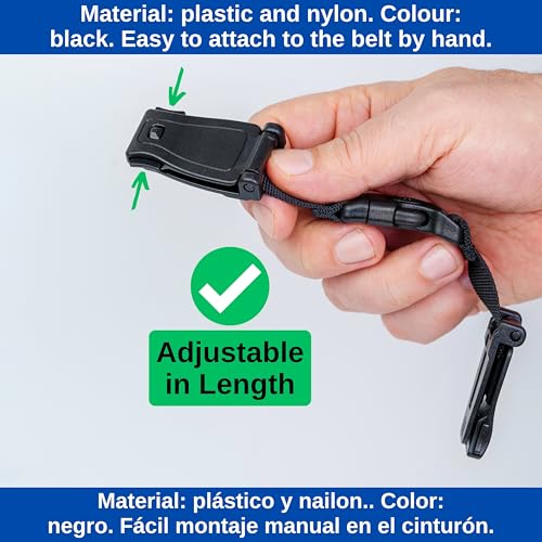 Thumbnail 2 de Protection de boucle en noir, 2 pièces, 21 cm ⚙