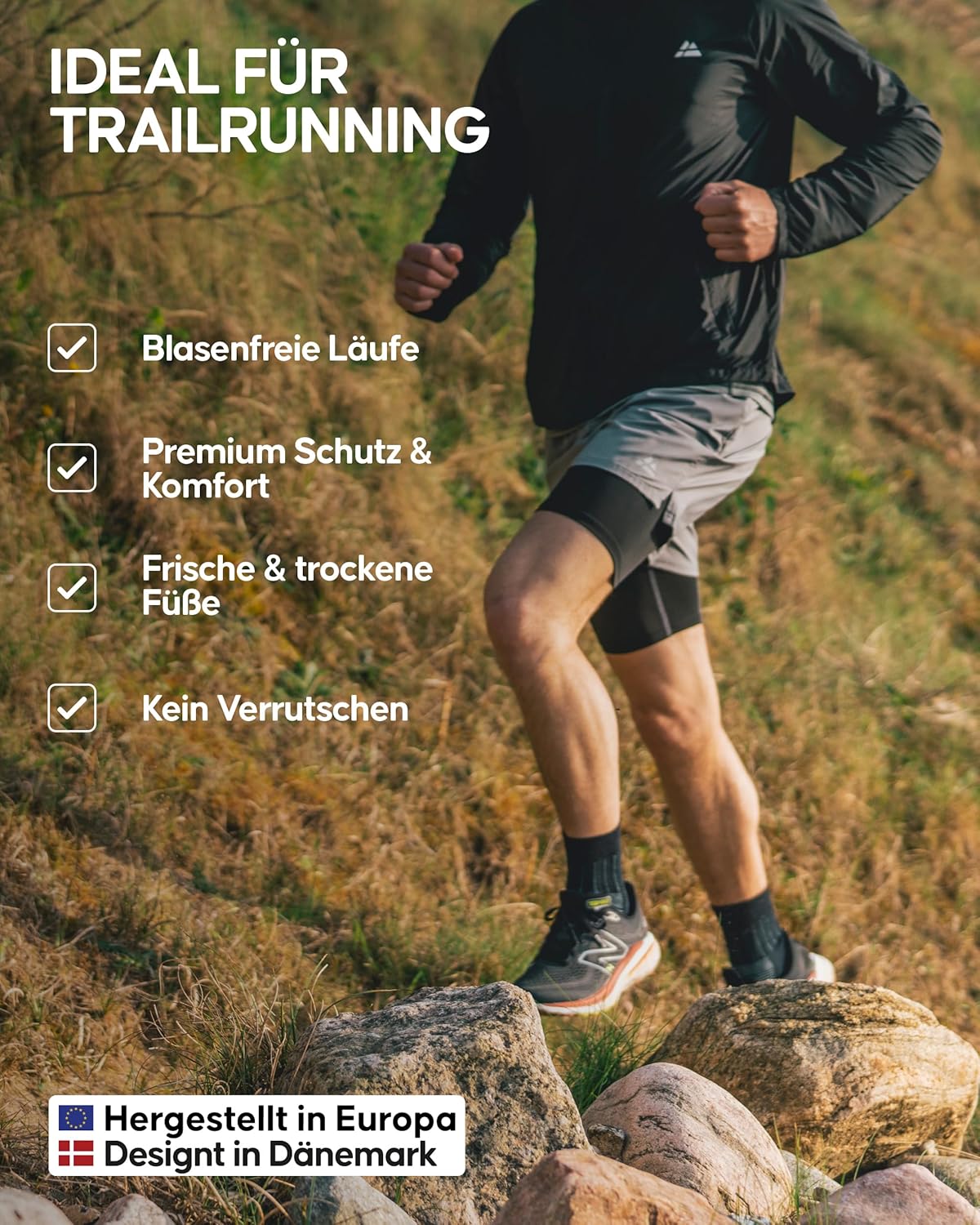 Thumbnail 3 de DANISH ENDURANCE Merino Laufsocken Winter 2 Paar 🧦