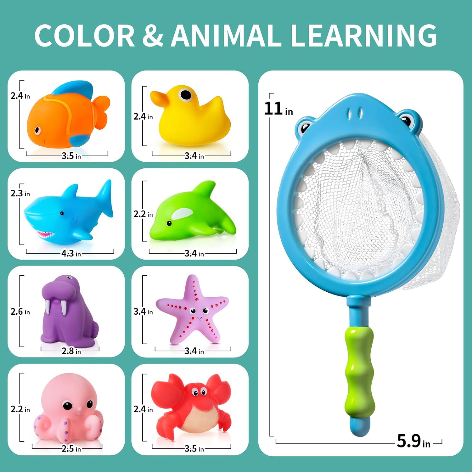 Thumbnail 6 de No Hole No Mould Baby Bath Toys 9pcs for Toddlers