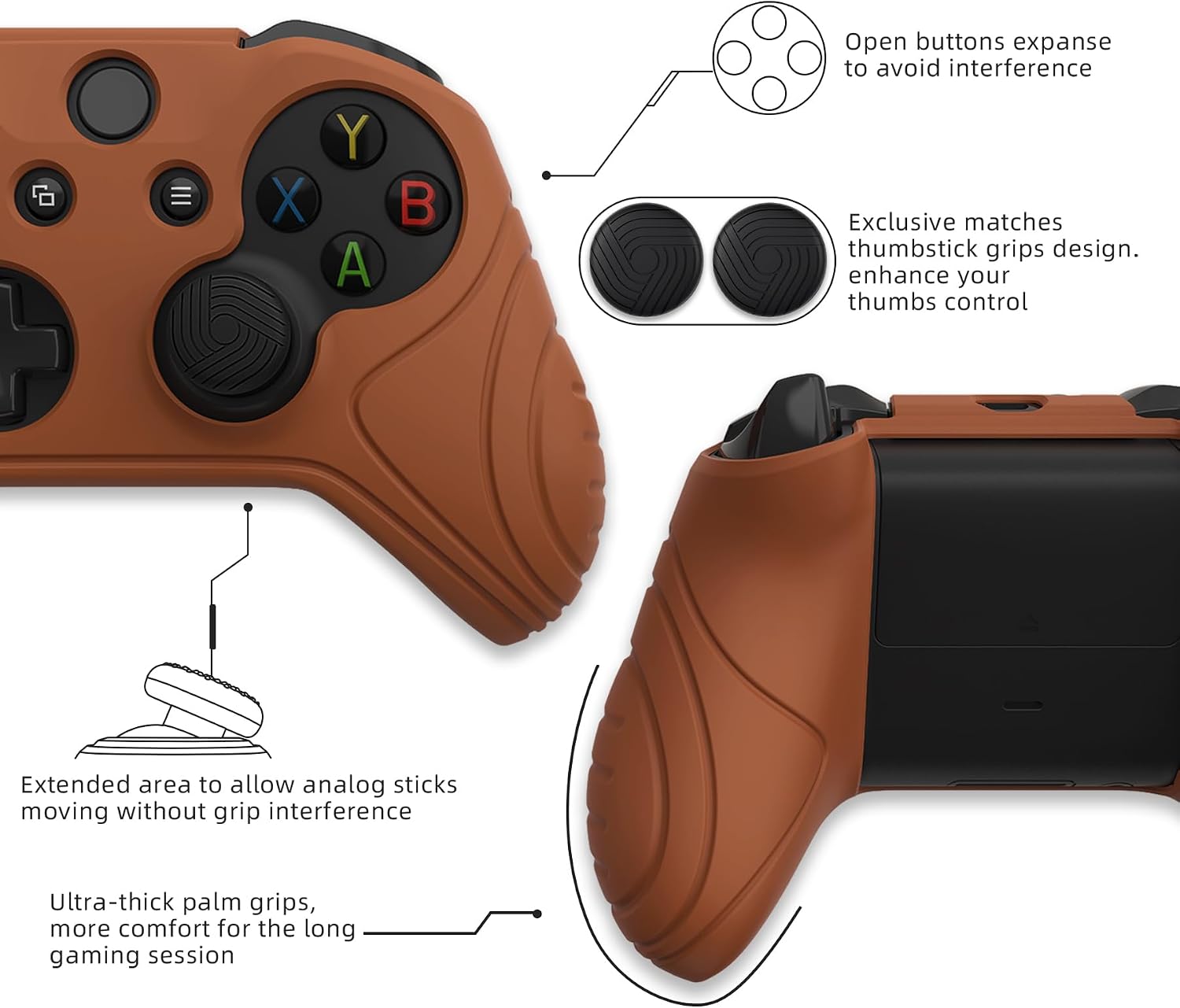Thumbnail 2 de playvital Samurai Edition Silicone Grip for Xbox One controller