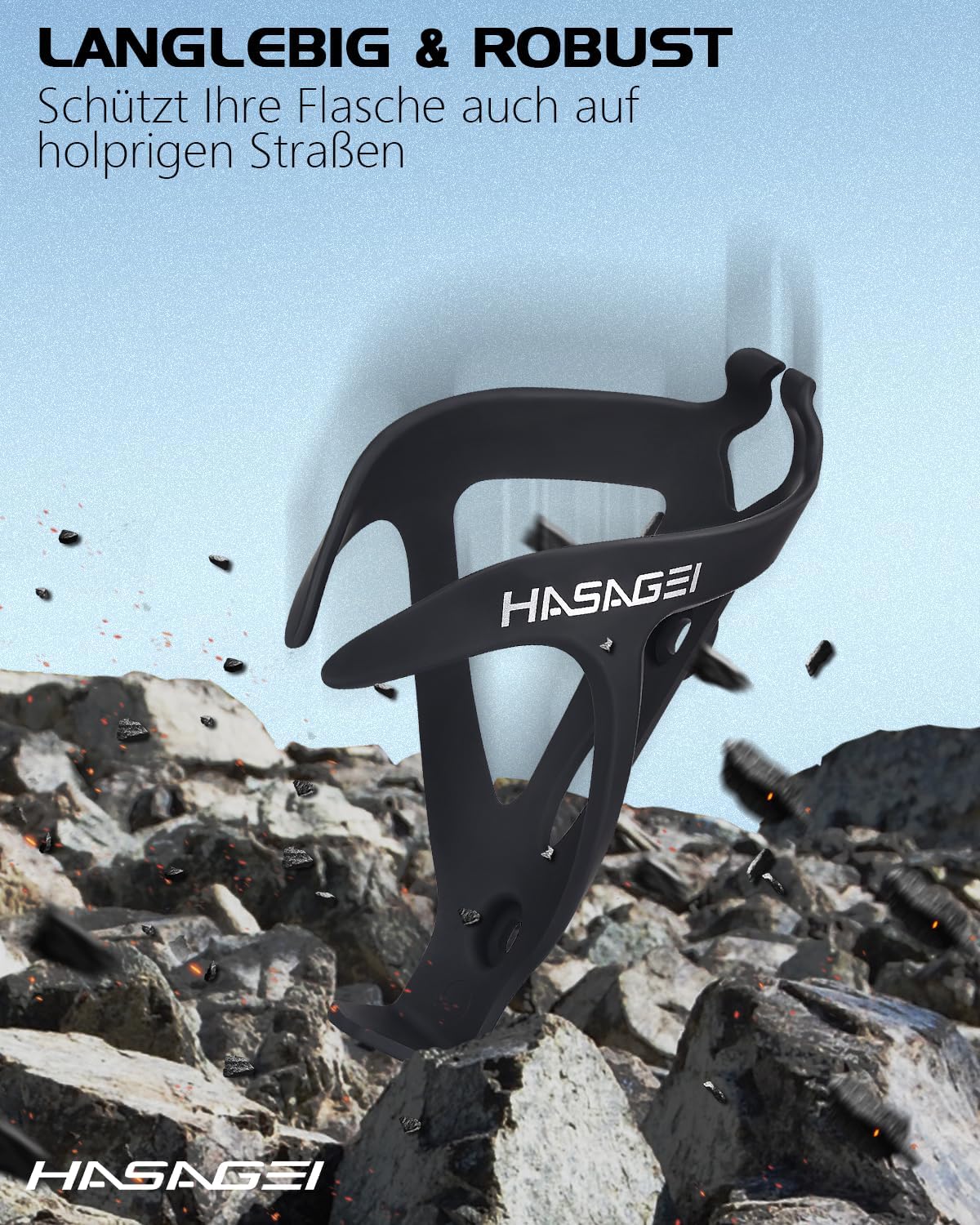 Thumbnail 3 de HASAGEI Fahrradflaschenhalter – ultraleichter, rutschfester Universalhalter für alle Räder