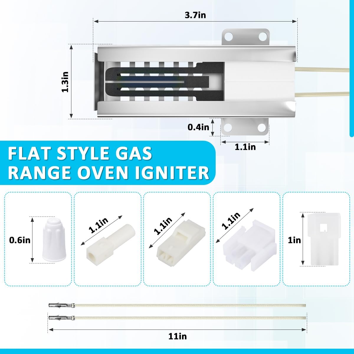 Detalle de JIYIZO Oven Igniter, 4-Prong Connector