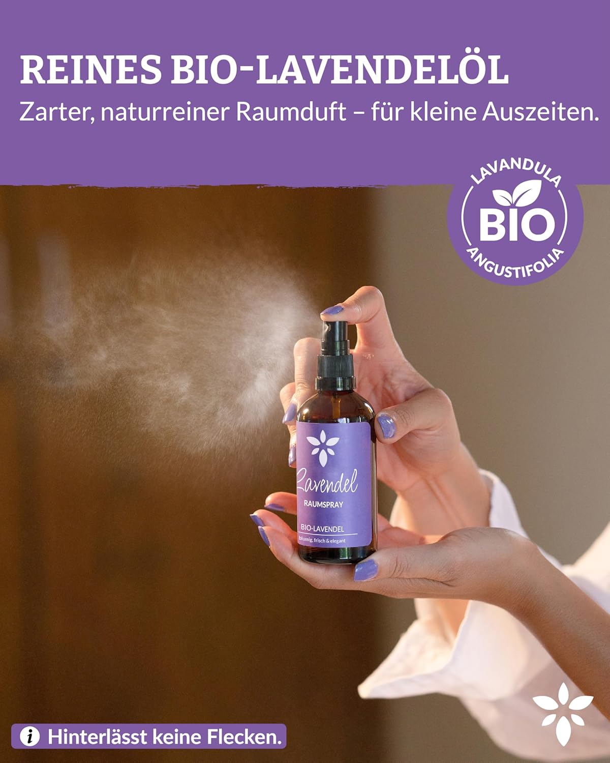 Thumbnail 2 de Heldengrün® Lavendelspray „Gute Nacht“ (Bio-Lavendelöl) – Kissenspray & Raumspray