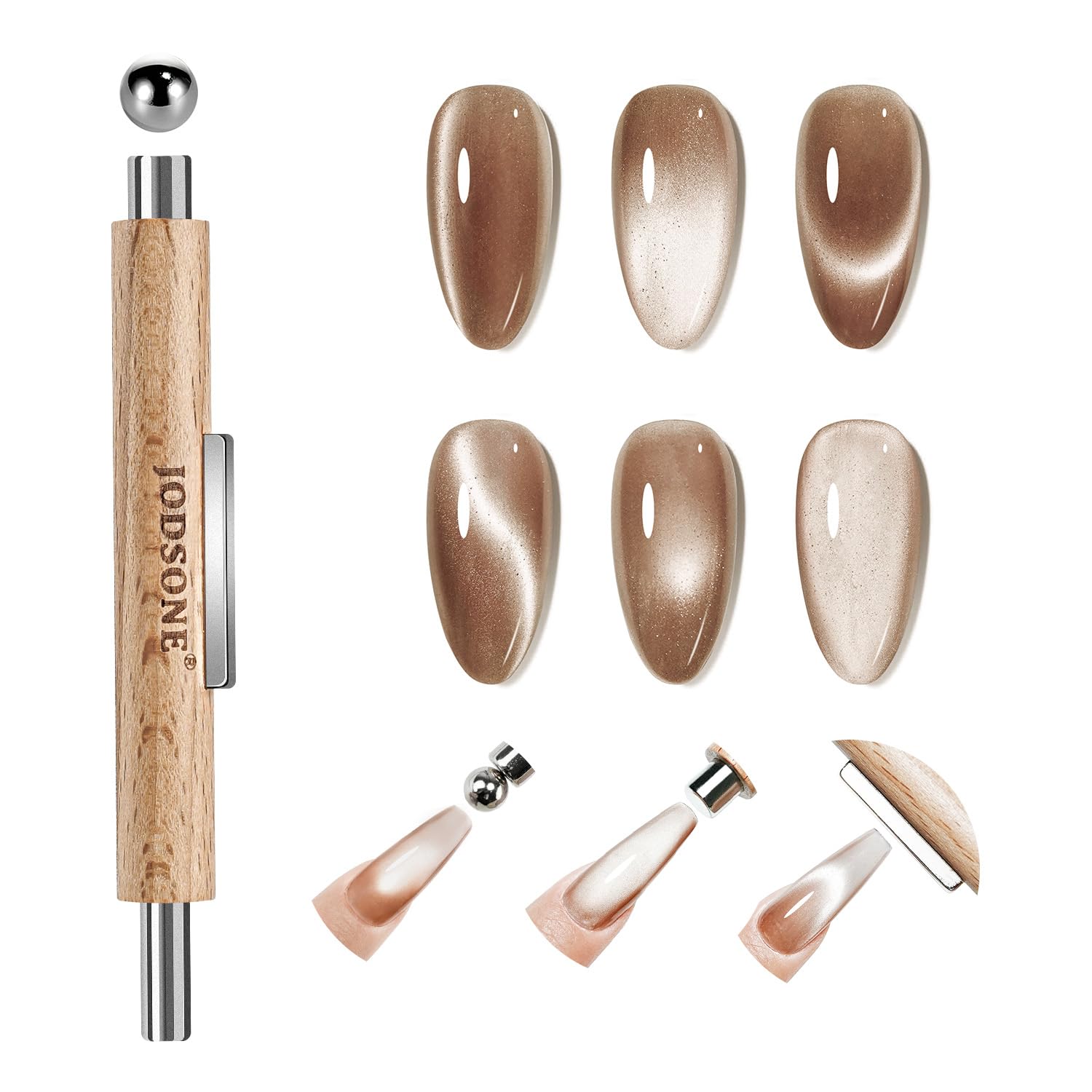 Detalle de JODSONE 3-in-1 Cat-Eye Nail Magnet with Cylindrical and Square Magnets