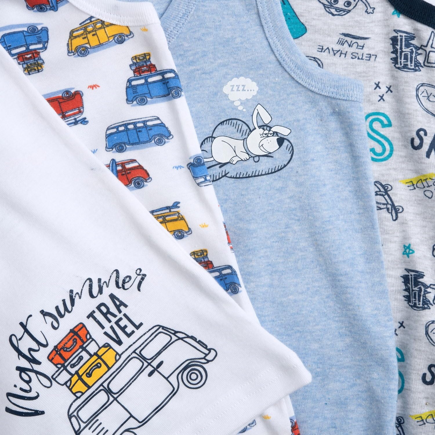 Thumbnail 1 de Chicco Débardeurs Enfant en Coton – Lot de 4, motifs modernes, coton bio et confort durable