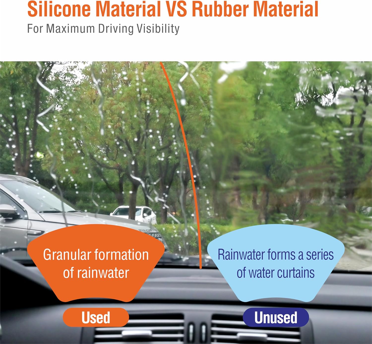 Thumbnail 1 de WOWIPER OEM 26"16" Silicone Wiper Blade Set of 2