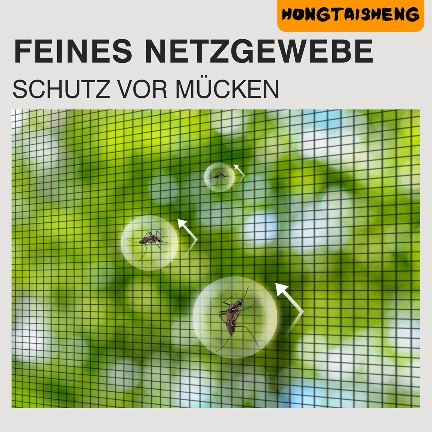 Thumbnail 3 de Fliegengitter Balkontür von HONGTAISHENG – Magnetvorhang 105x215 cm, ohne Bohren, 4 cm Klettverschluss, Schwarz