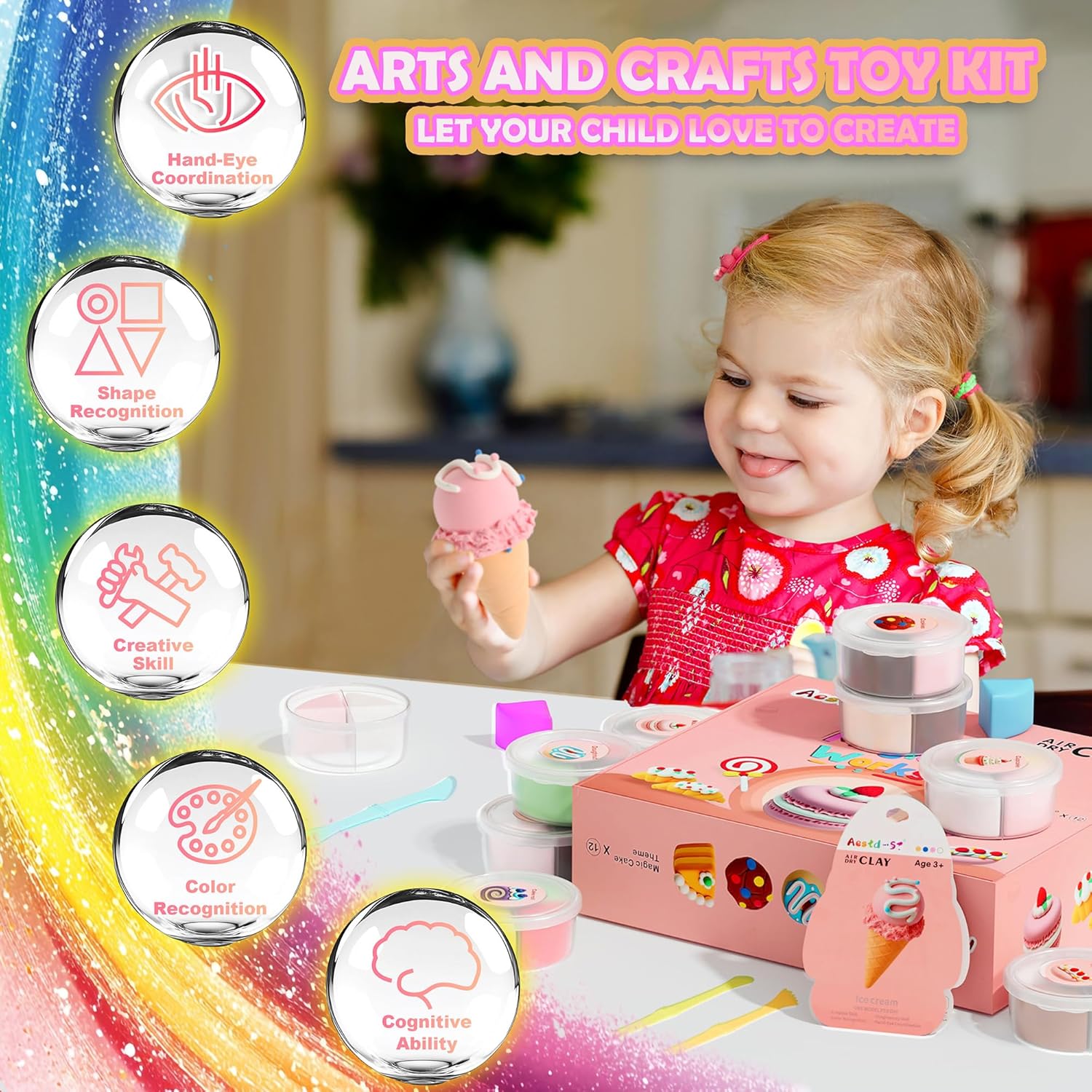 Thumbnail 4 de Cake themed Air Dry Clay Kit for Kids