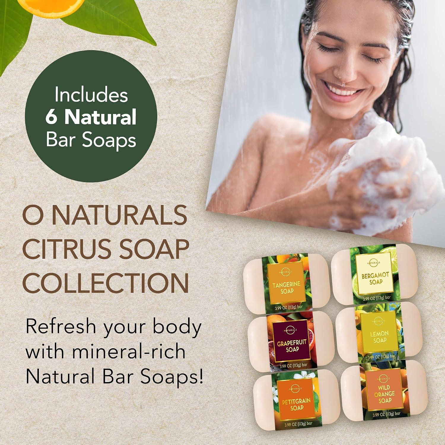 Detalle 2 de O Naturals Barseife 100% Bio Seife