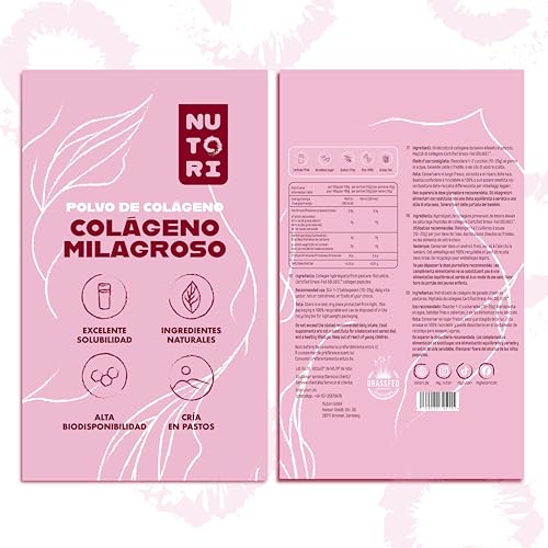 Thumbnail 8 de NUTORI Colágeno en polvo 300 g: hidrolizado de alta biodisponibilidad, procedente de ganado de pastoreo