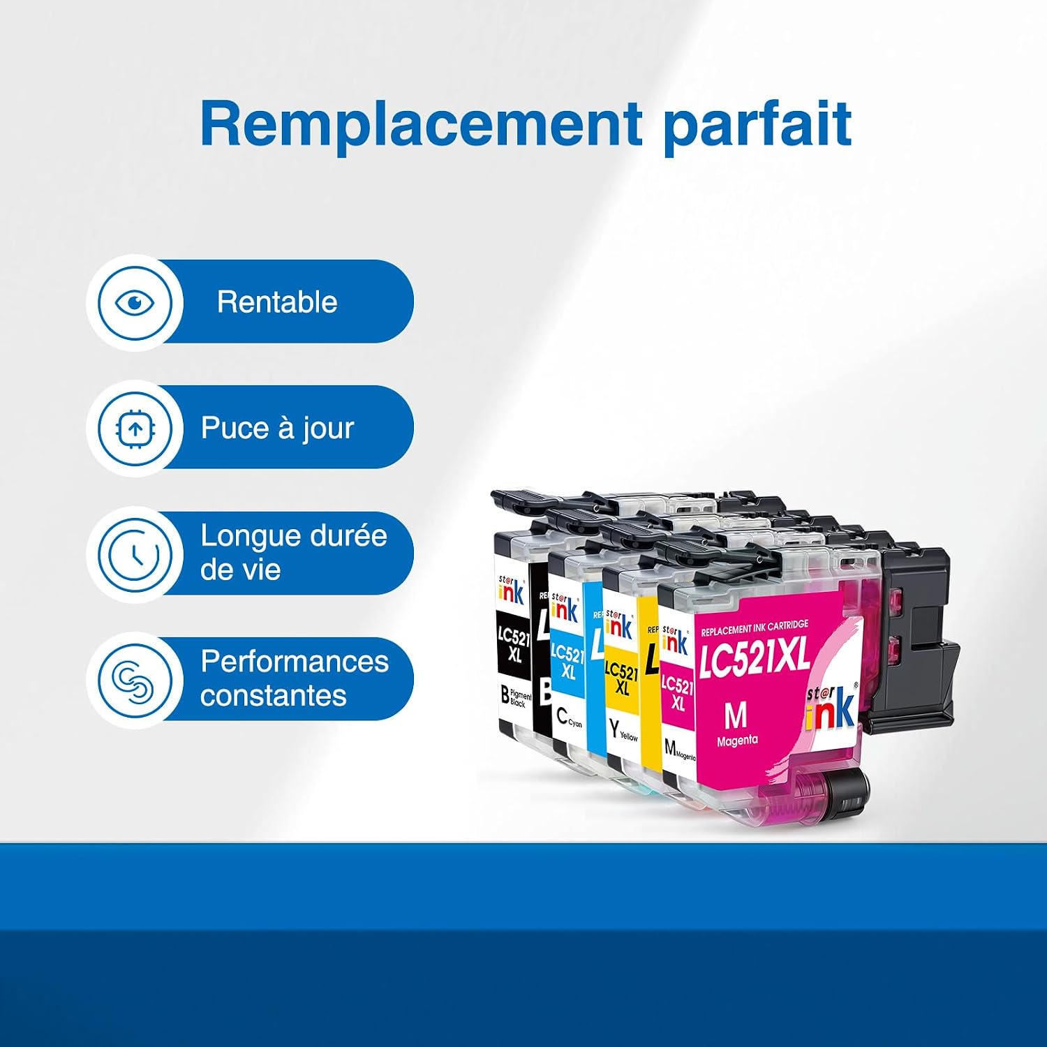 Detalle 2 de st@r ink LC521XL cartouches d'encre 4 đź–¨