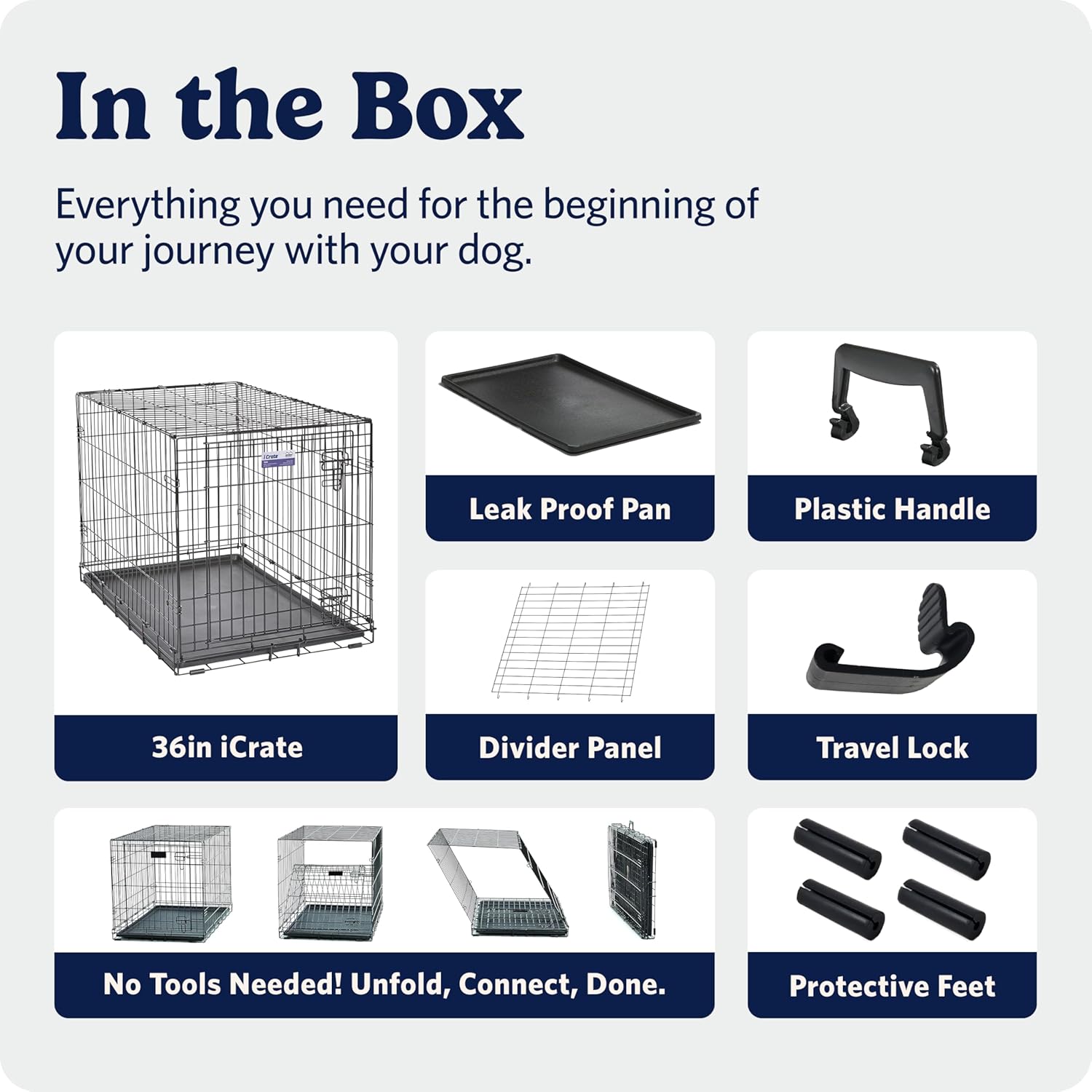 Thumbnail 6 de MidWest iCrate 36-Inch for Medium-Large Breeds (41-70 lbs): A Practical, Divider-Equipped Training Crate