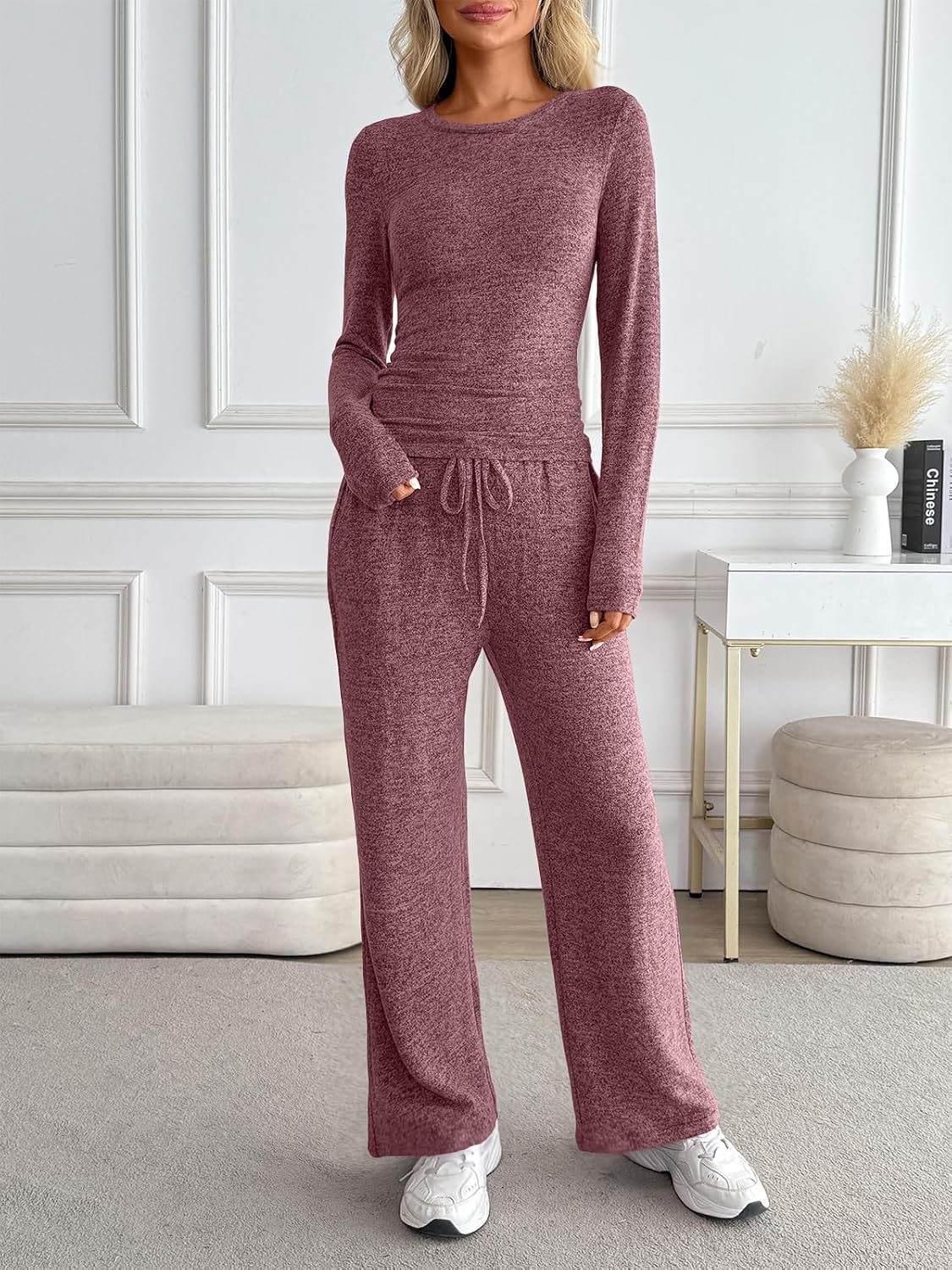 Detalle 2 de LILLUSORY Women's Lounge Set, Rayon Blend