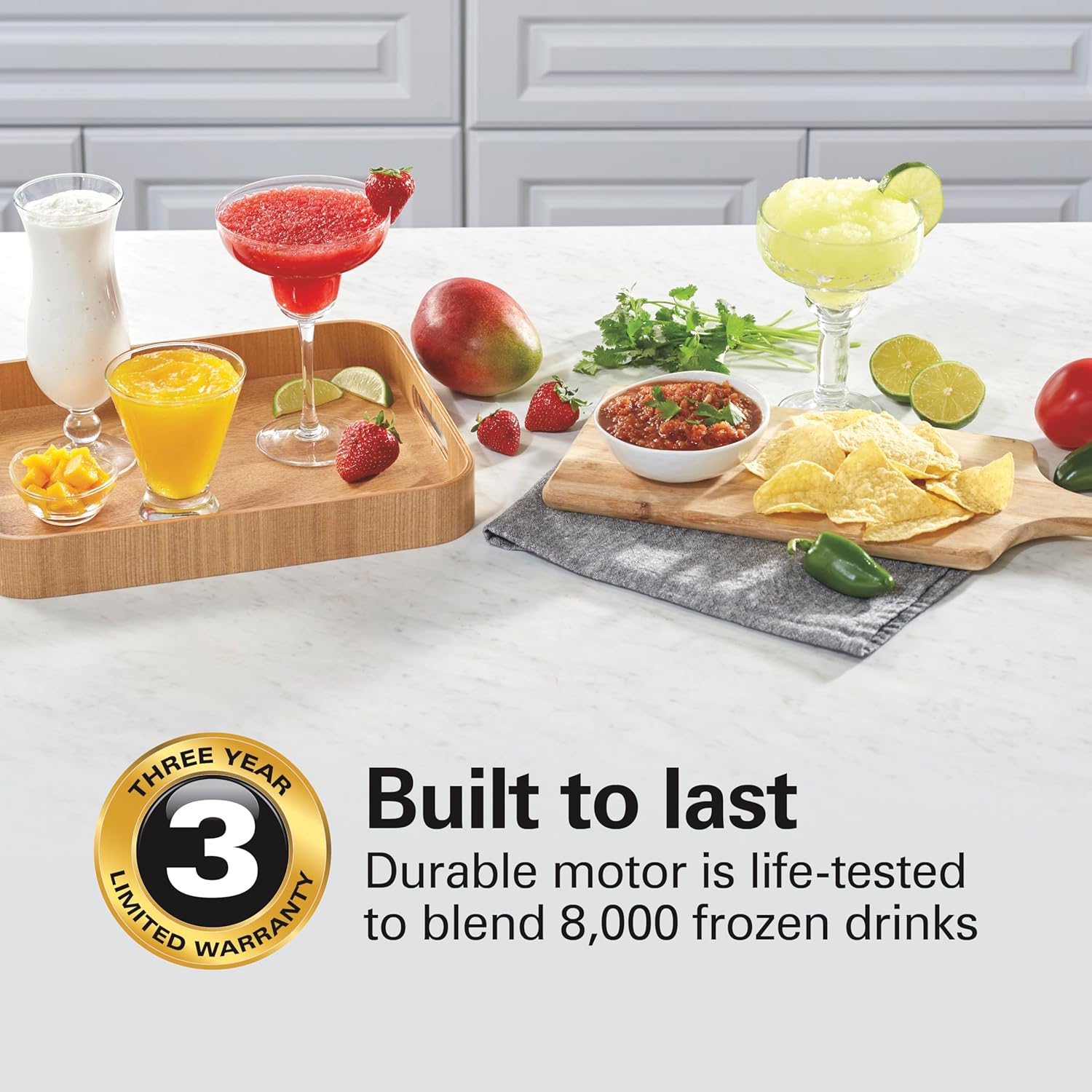 Detalle 2 de Hamilton Beach Wave Crusher Blender (54220): 700W, 40 oz Glass Jar, 14 Functions