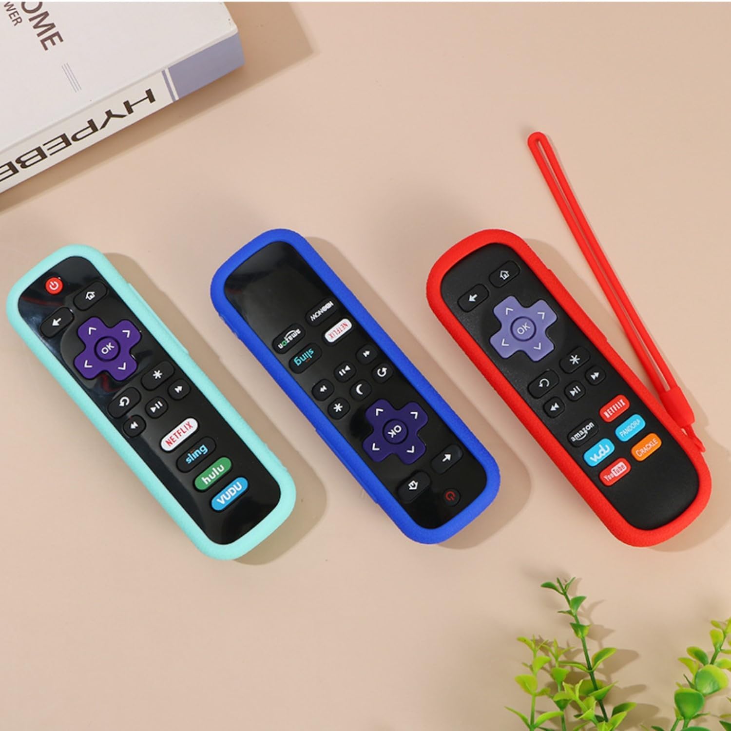 Thumbnail 1 de Remote Cover Case for Roku Remotes — Universal Blue Silicone Sleeve