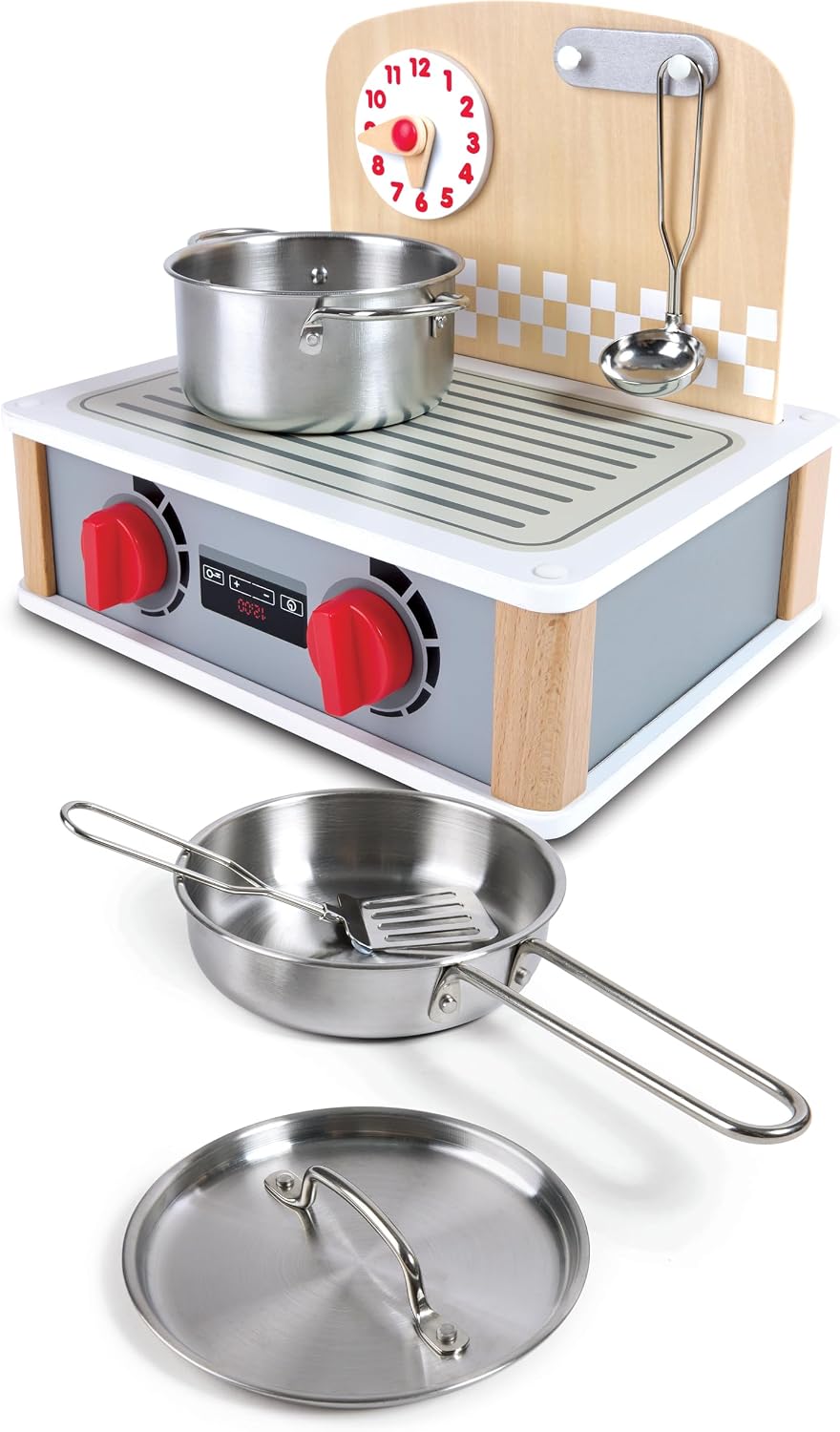 Thumbnail 1 de Hape 2-in-1 Küchen- und Grill-Set – realistisches Rollenspiel Holzspielzeug für Kinder ab 3 Jahren
