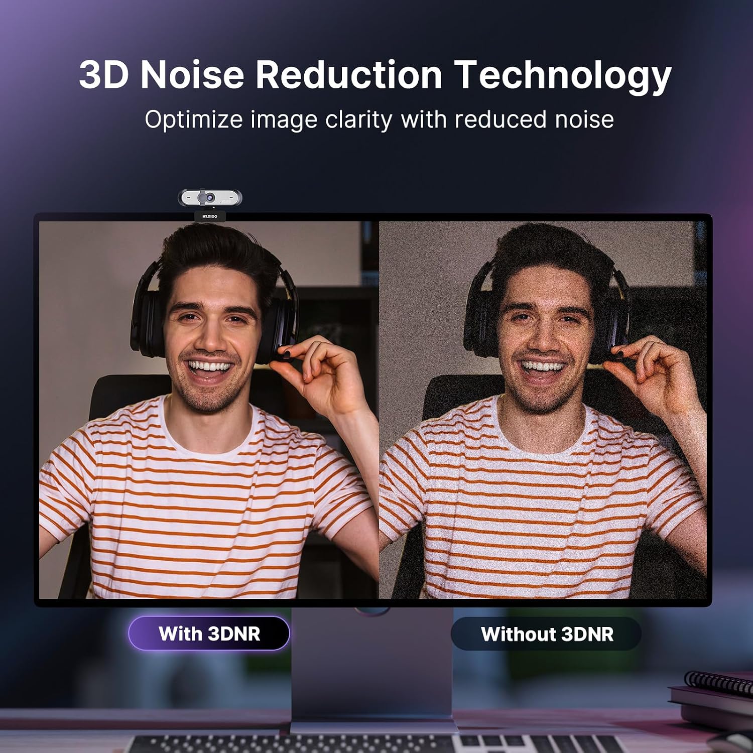 Thumbnail 4 de NexiGo N660P Pro 4K Webcam with Autofocus, 3DNR and Privacy Cover