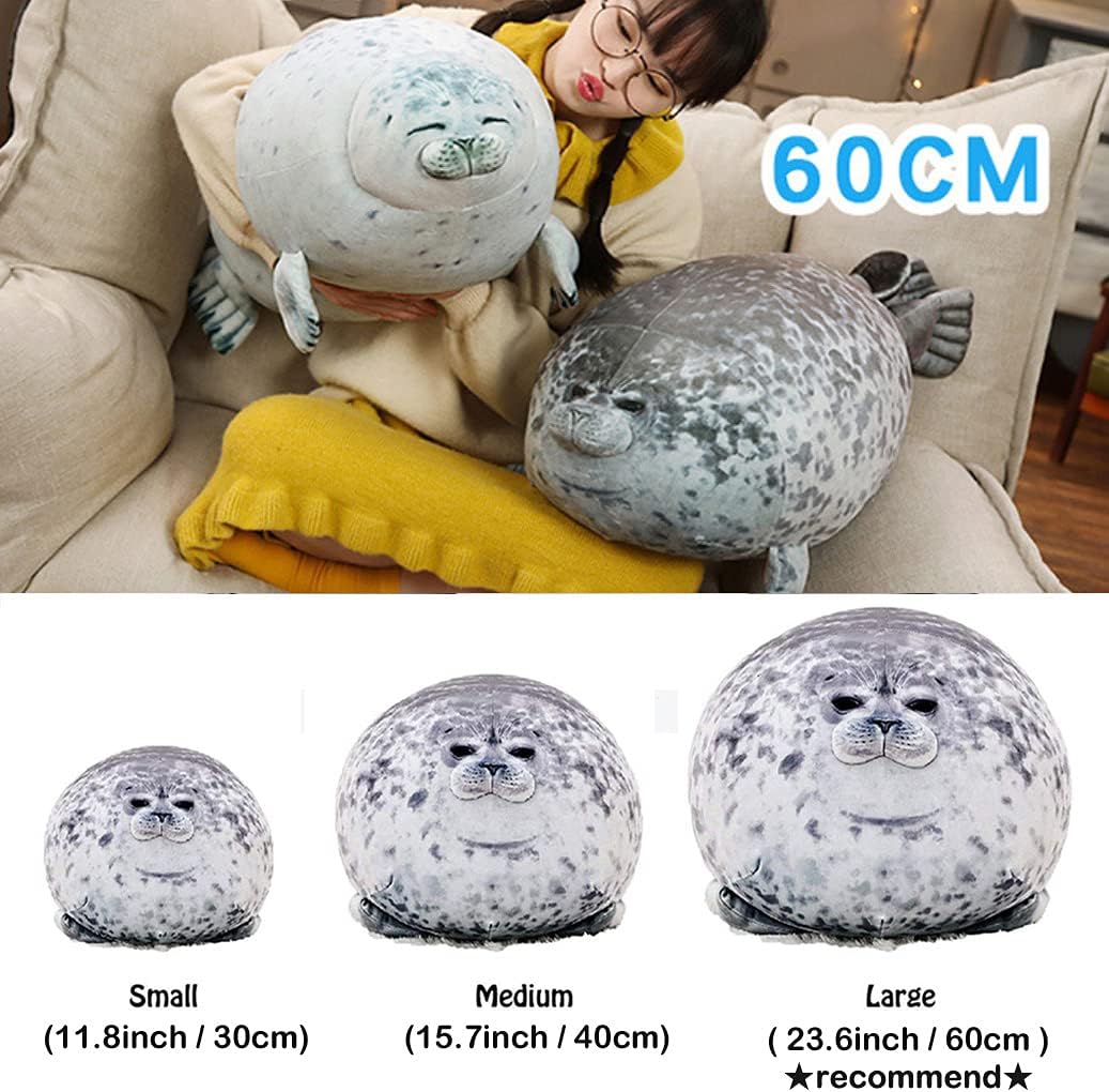 Detalle 2 de ETAOLINE Chubby Blob Seal Pillow – Cute Seal Plush Toy