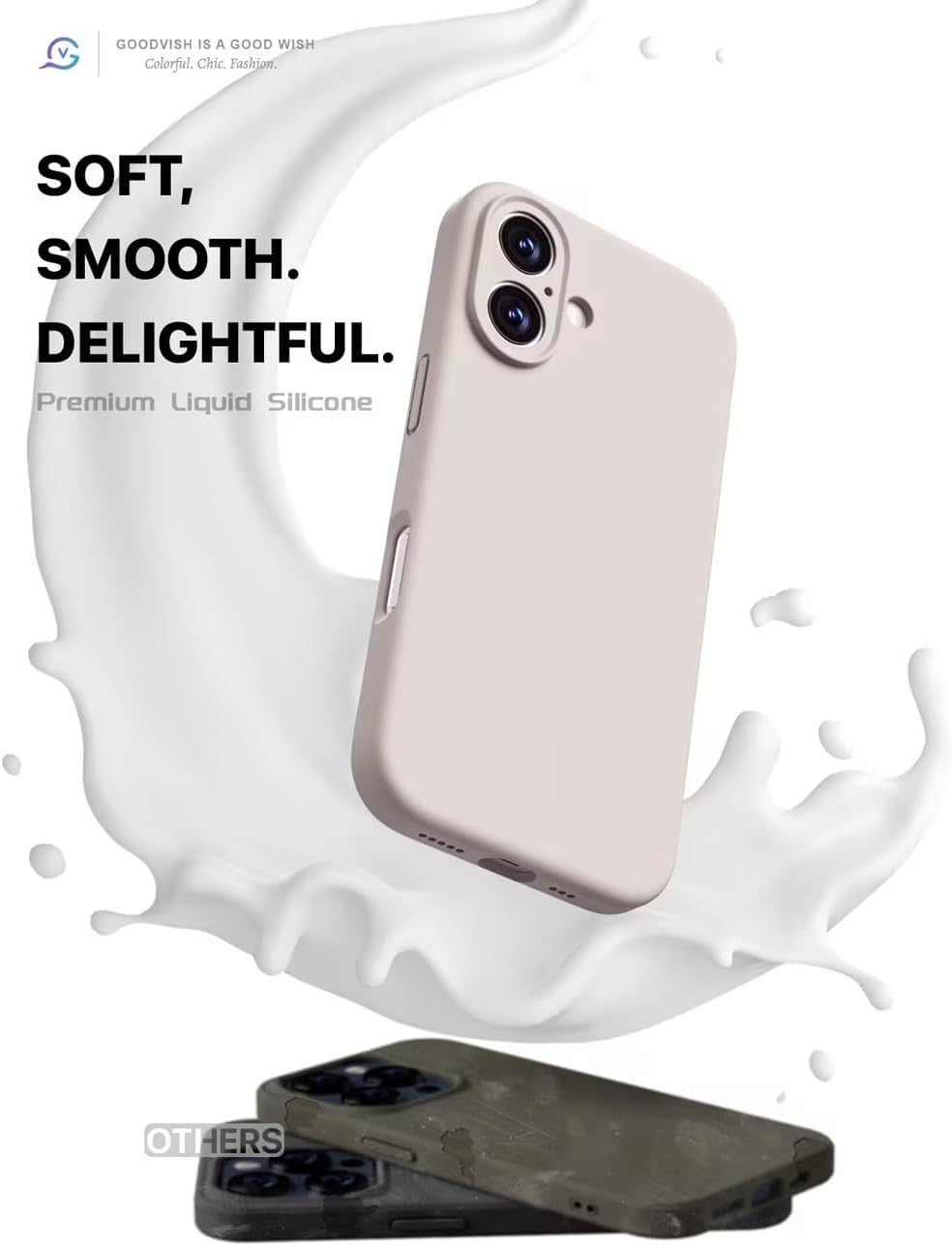 Detalle de GOODVISH iPhone 16 Hülle 3 in 1